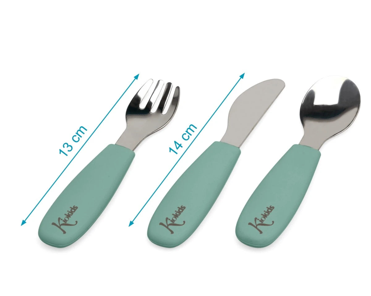 POSATE IN ACCIAIO E SILICONE