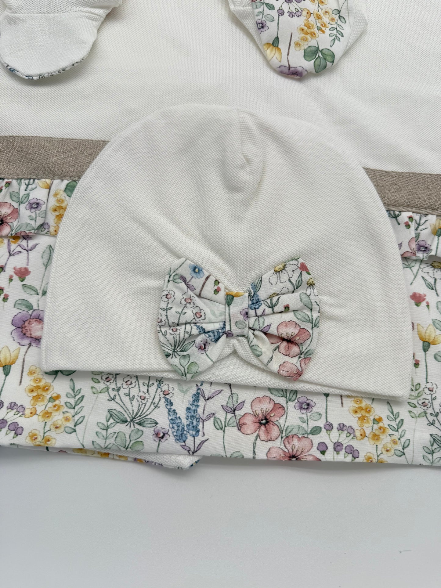 Set corredino bimba motivo floreale Babyvip