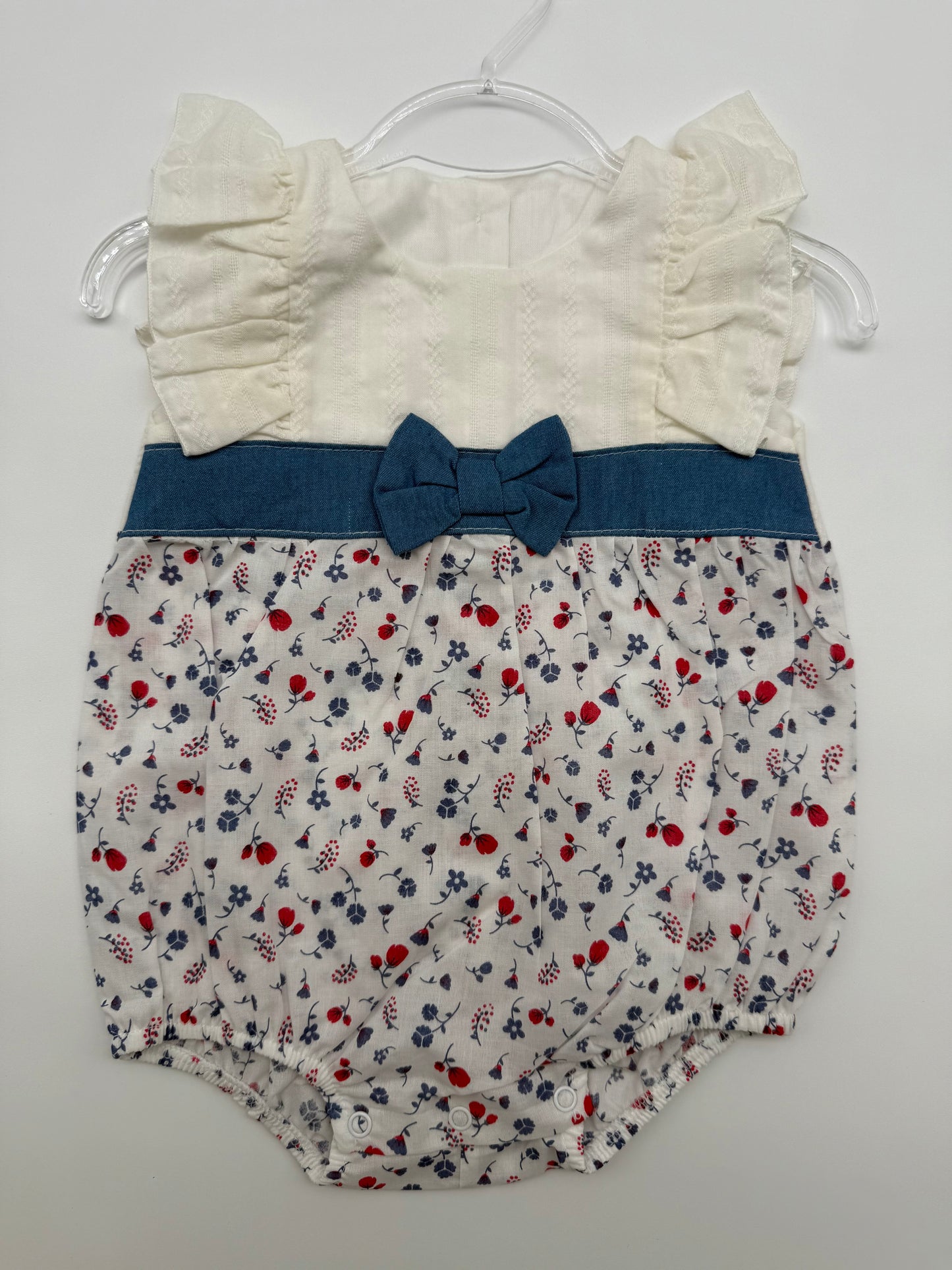 Pagliaccetto bimba con motivo floreale estivo Babyvip