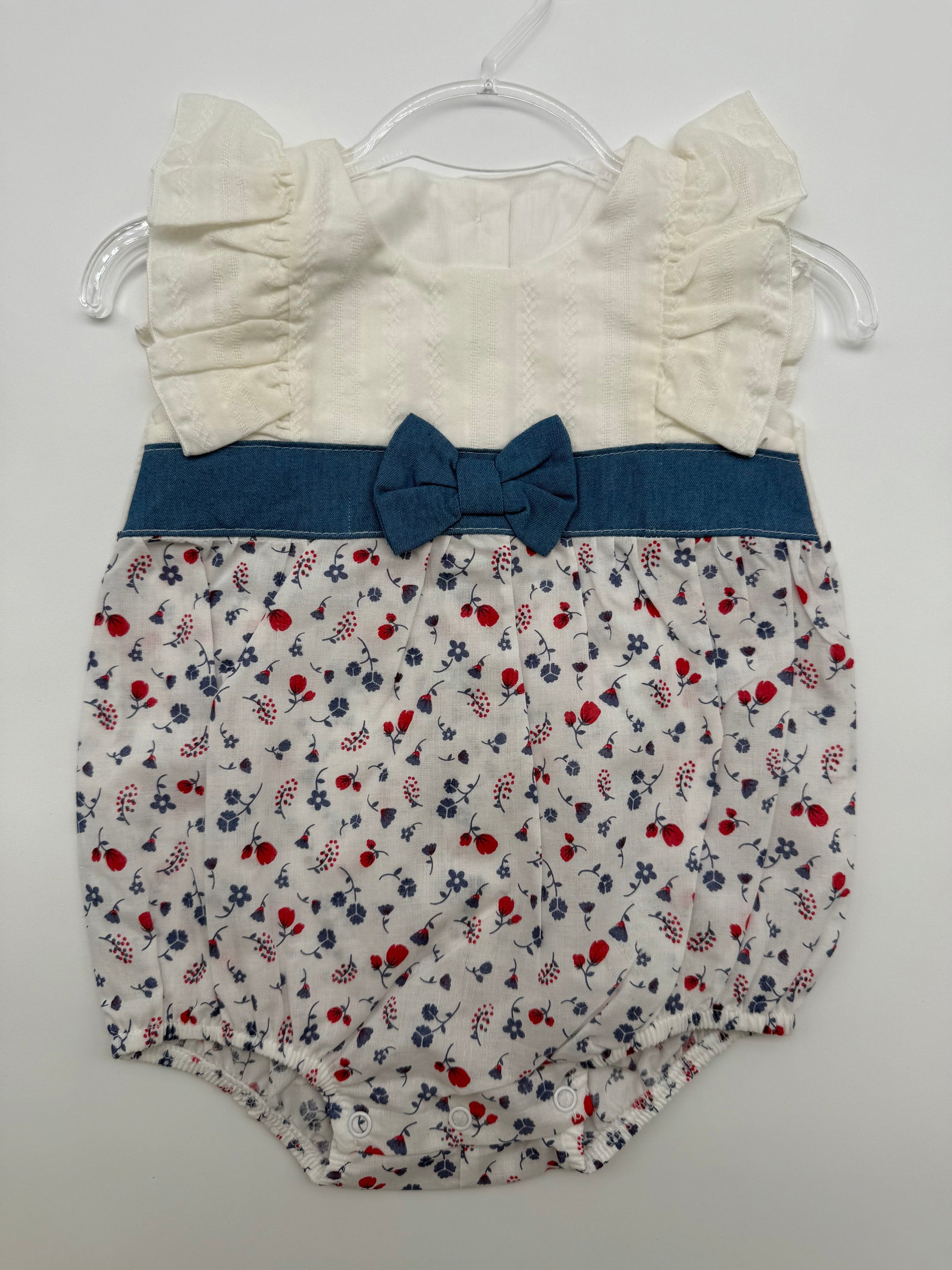 Pagliaccetto bimba con motivo floreale estivo Babyvip