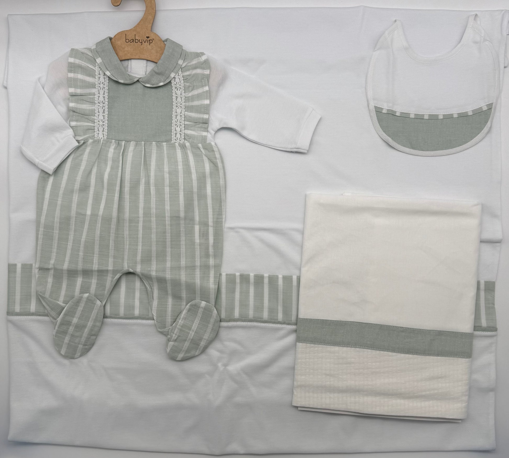 Set coordinato estivo bimba a righe Babyvip