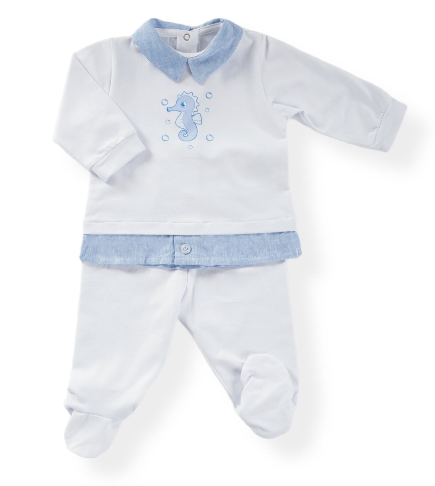 Due pezzi bimbo estivo finta camicia Babyvip