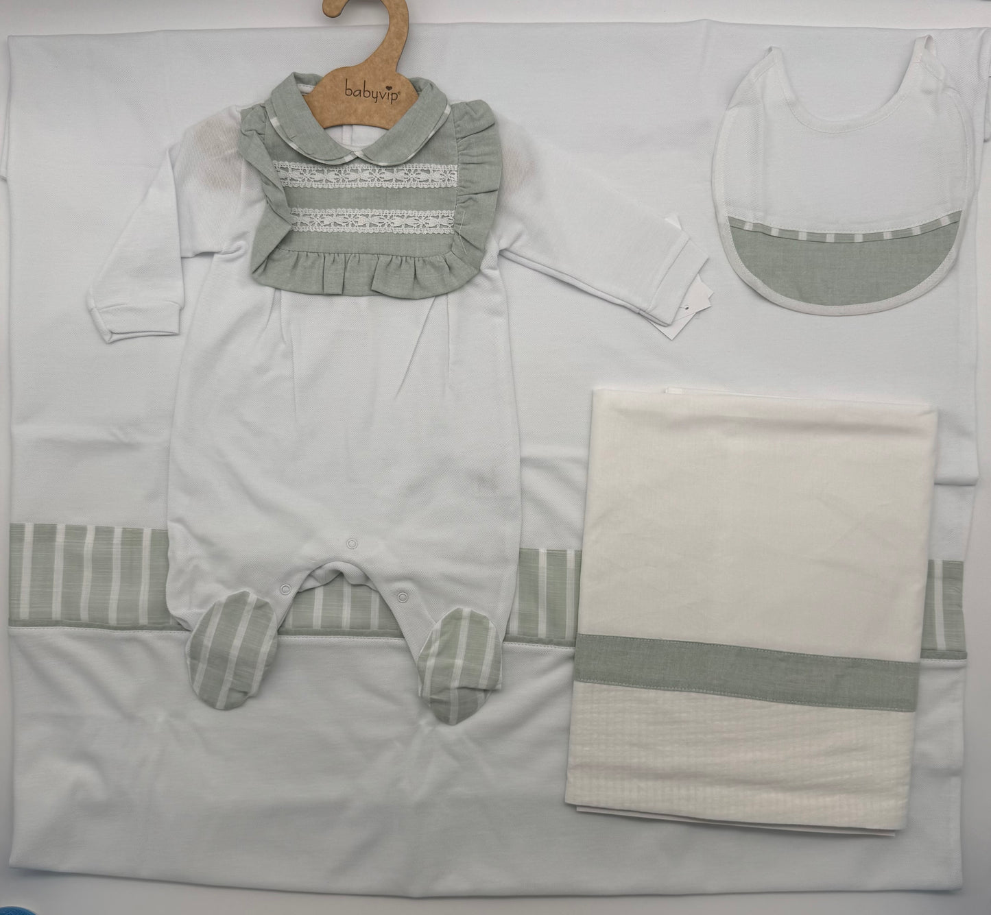 Set coordinato estivo bimba a righe Babyvip
