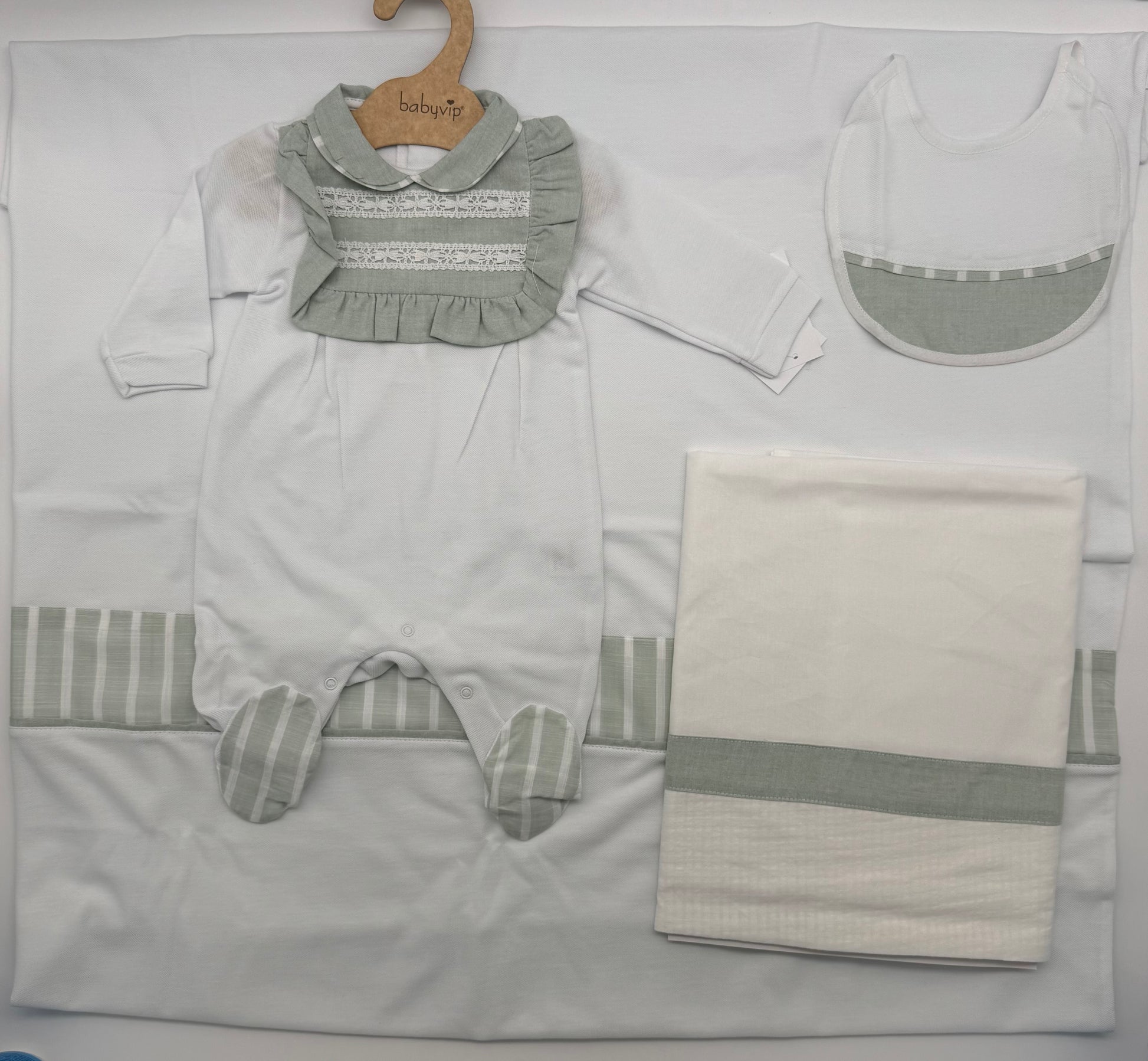 Set coordinato estivo bimba a righe Babyvip