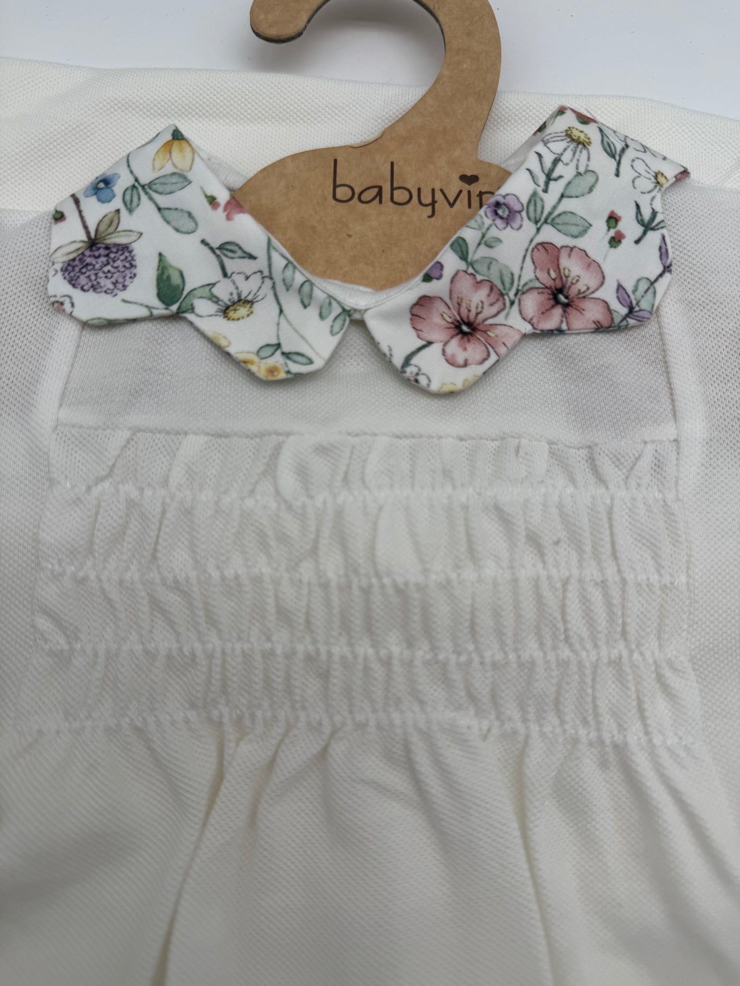 Set corredino bimba motivo floreale Babyvip