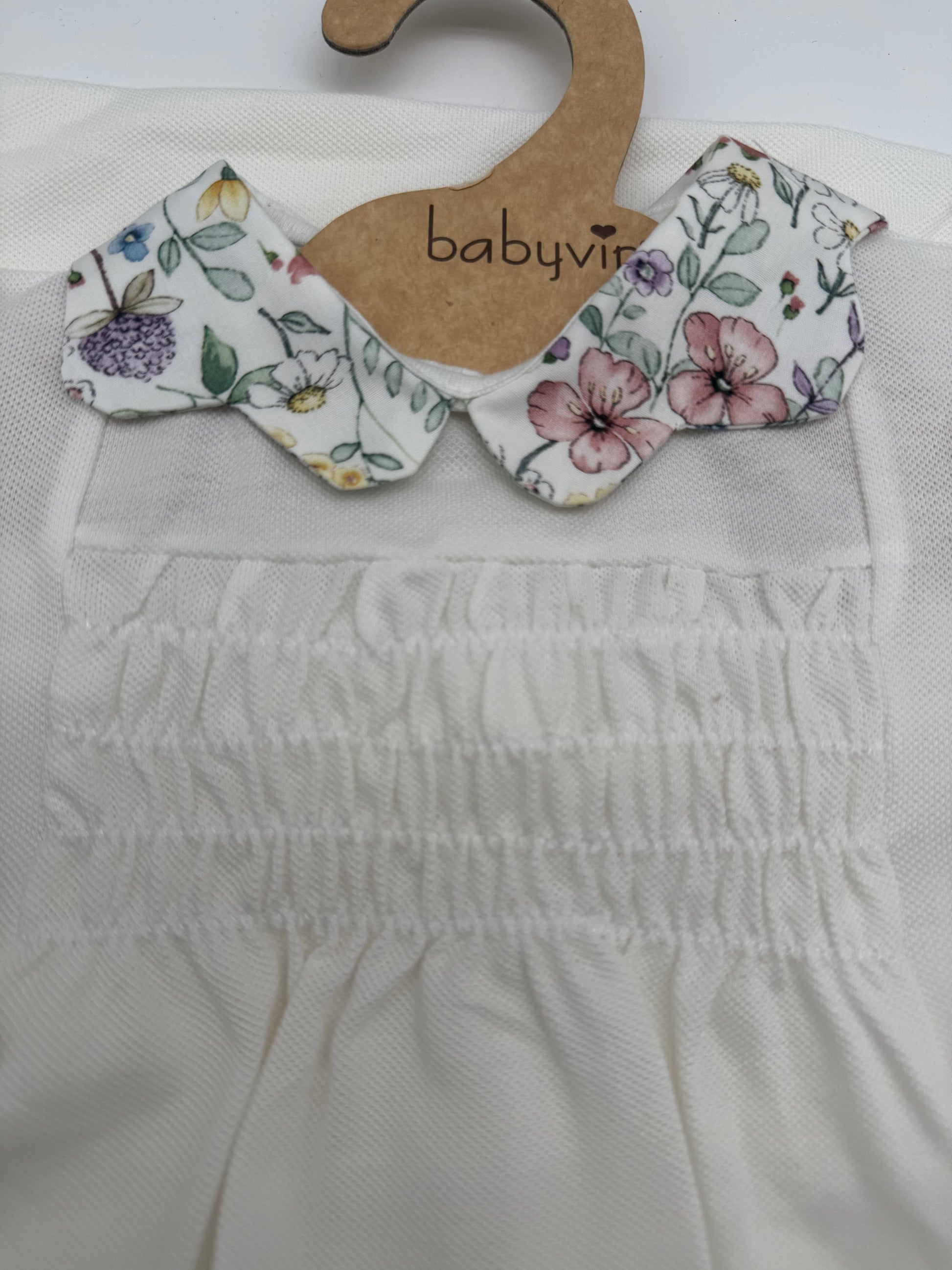 Set corredino bimba motivo floreale Babyvip