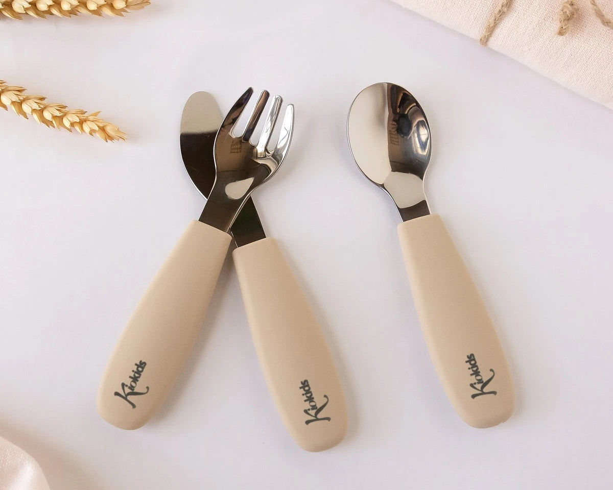 POSATE IN ACCIAIO E SILICONE