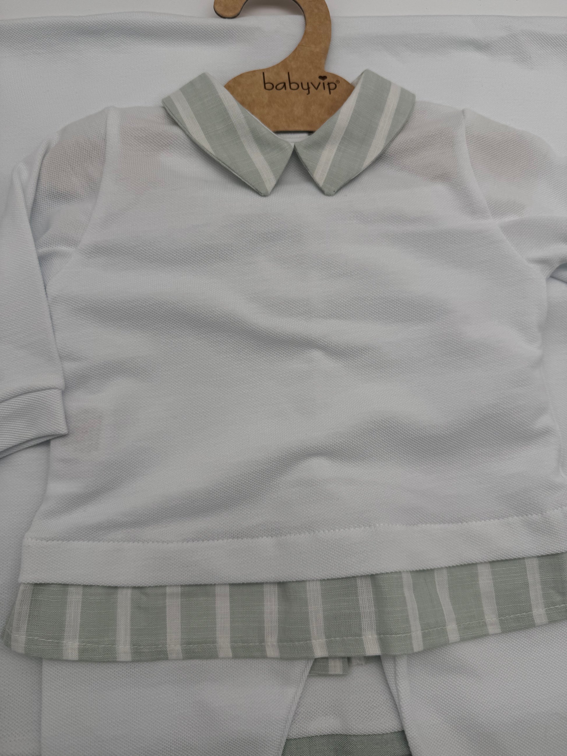 Set nascita in cotone maschietto con righine Babyvip