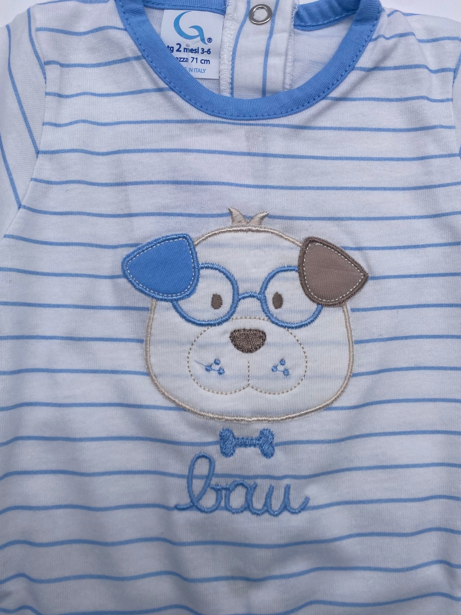 SET PRIMA NASCITA CORREDINO BIMBO CON CAGNOLINO RICAMATO GARY