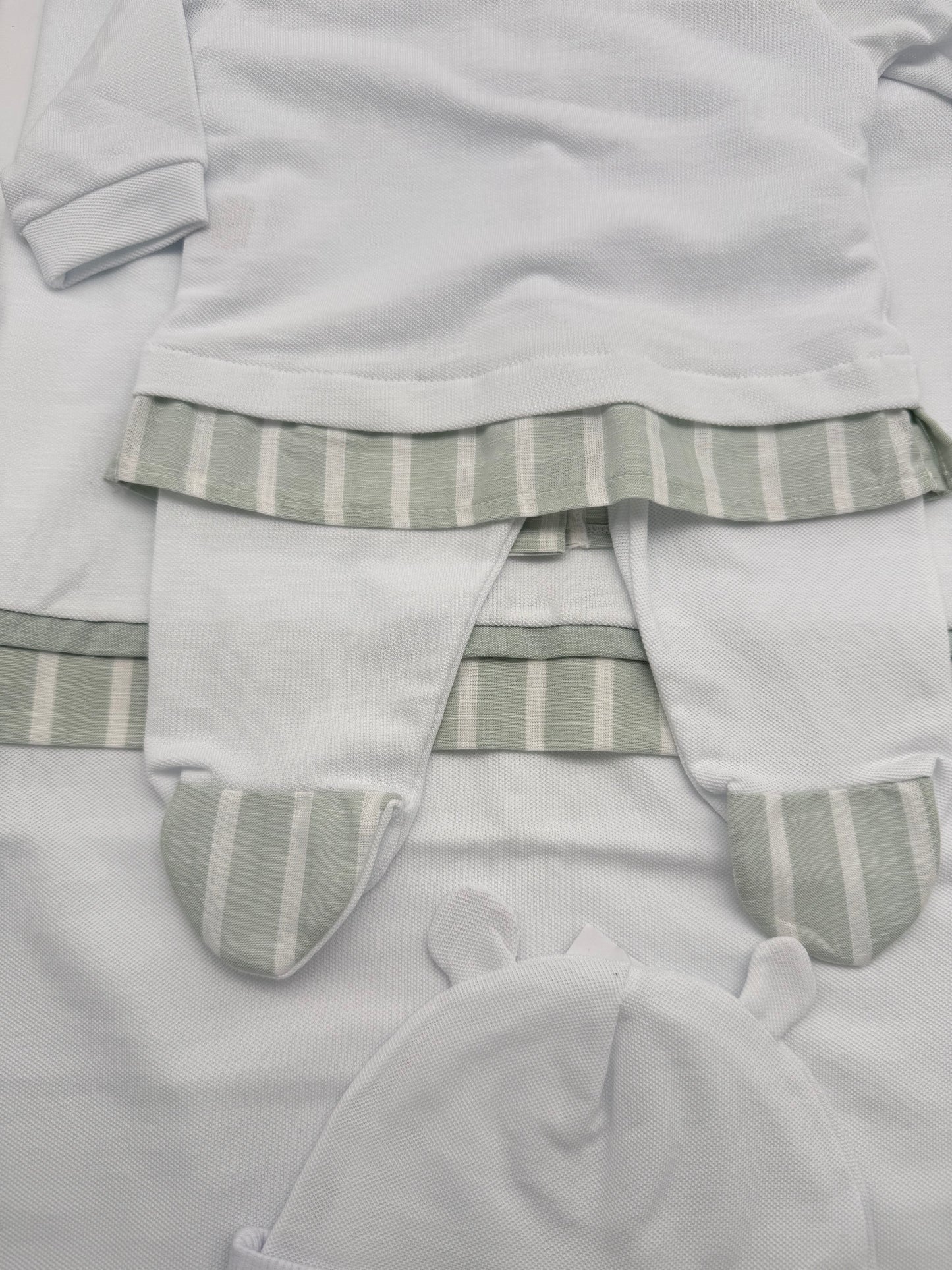Set nascita in cotone maschietto con righine Babyvip
