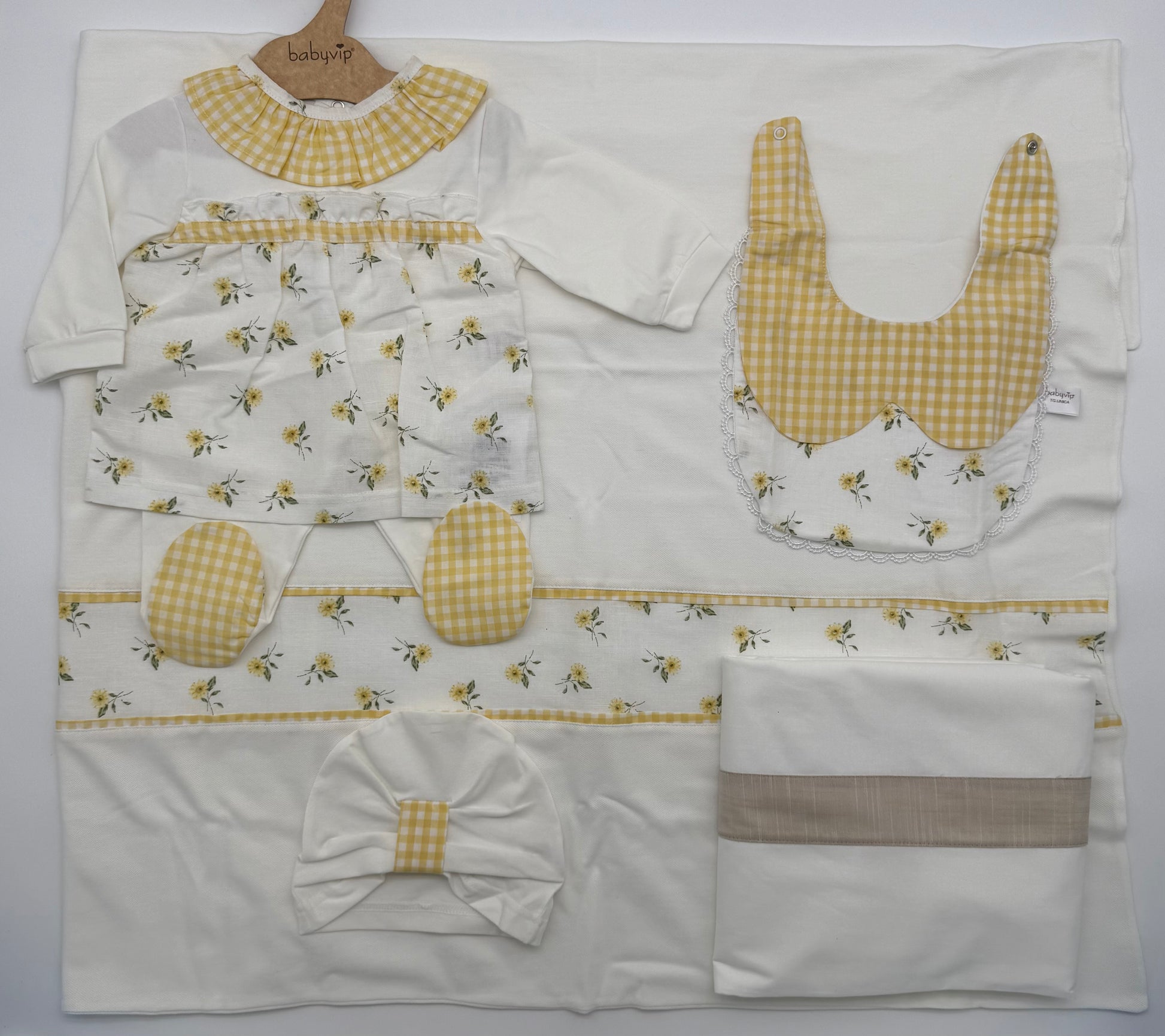 Set corredino bimba con girasoli Babyvip
