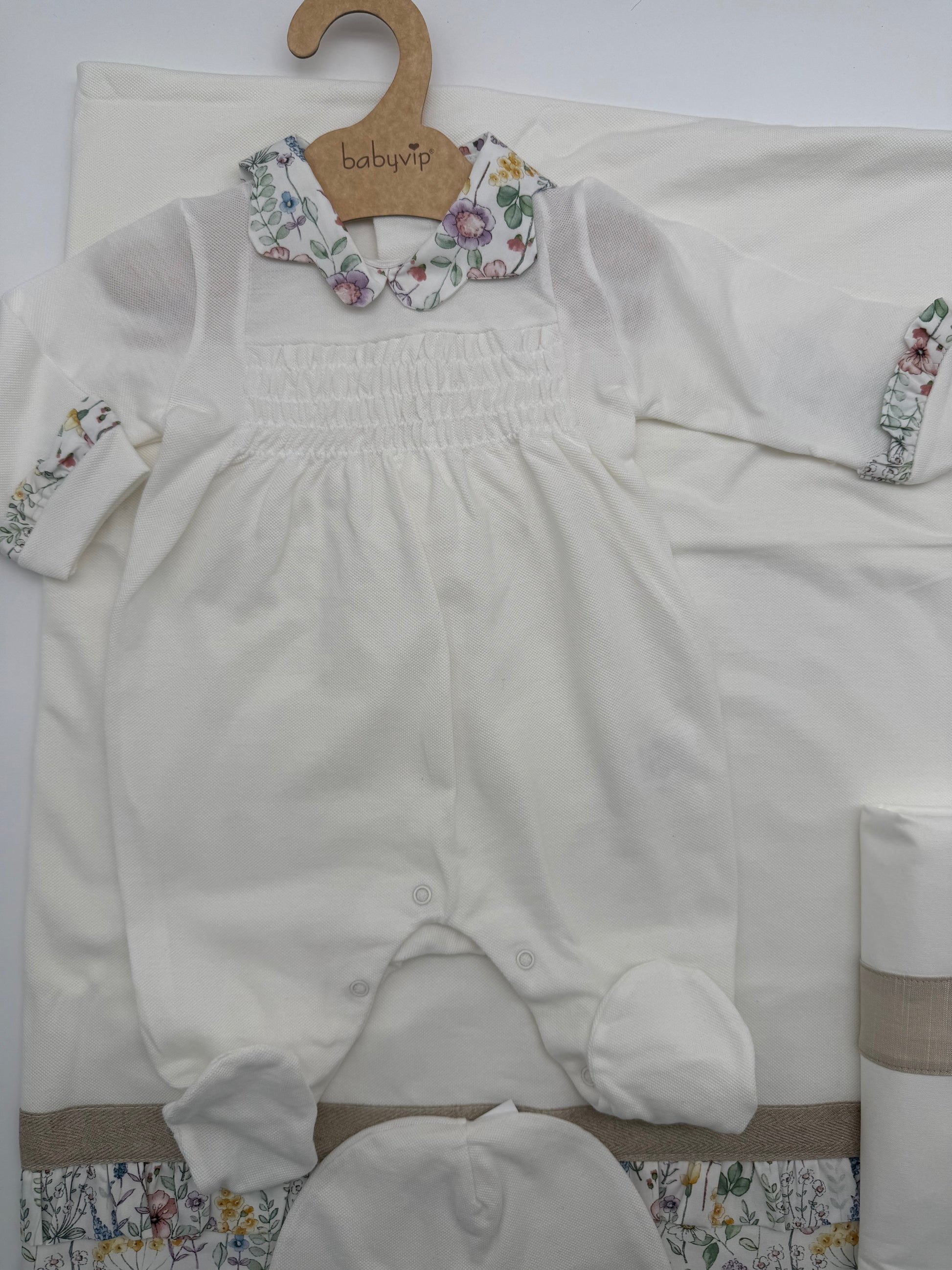Set corredino bimba motivo floreale Babyvip