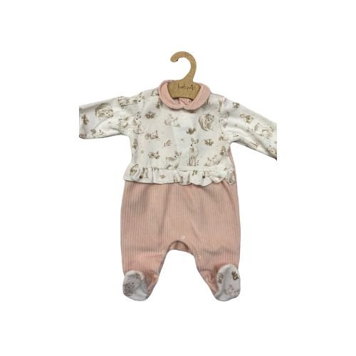 Tutina ciniglia con stampe di animaletti bimba Babyvip