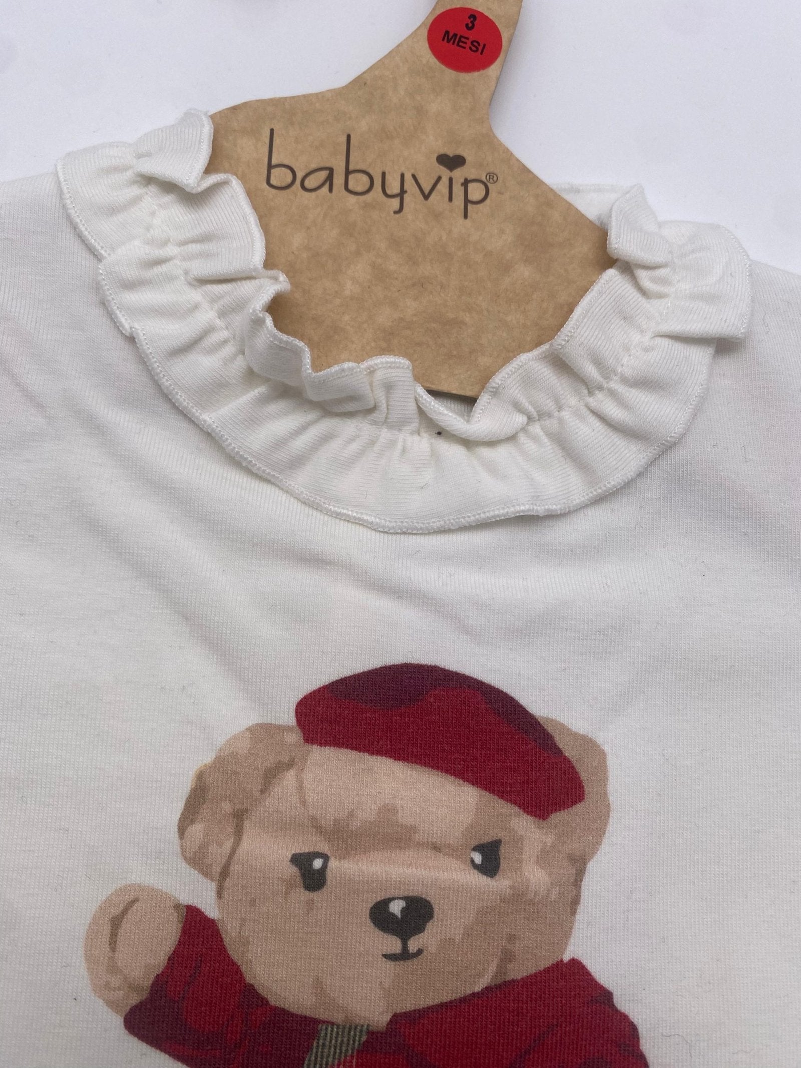 Maglia in Jersey con stampa orsetto Babyvip