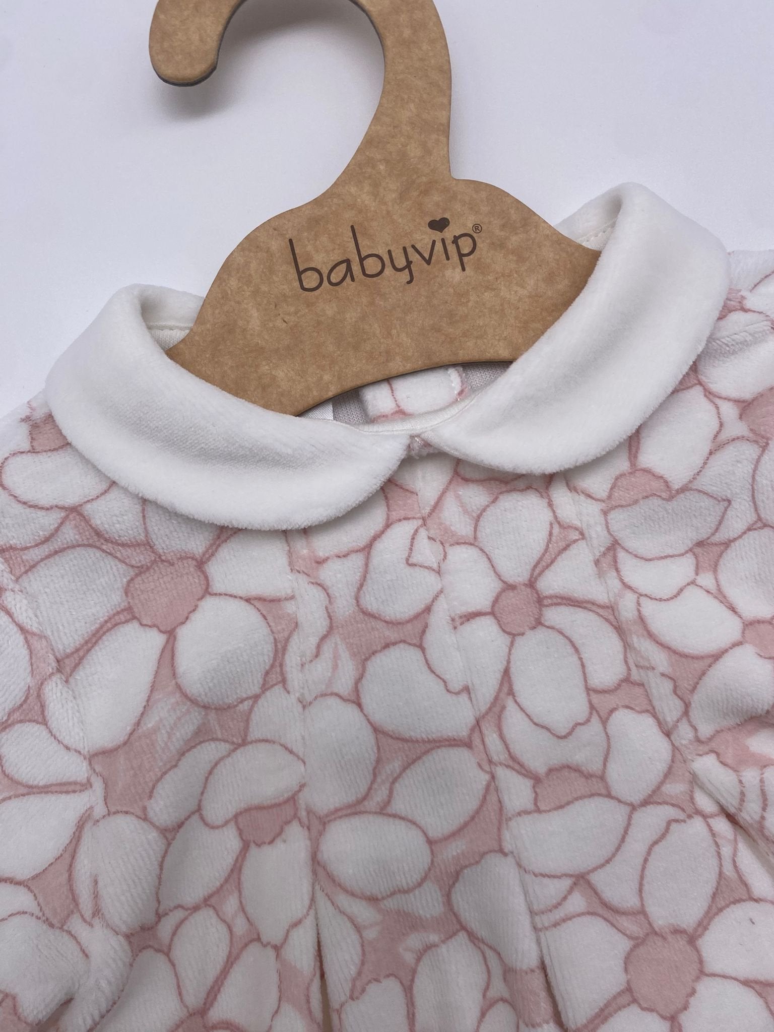 Tutina ciniglia con motivo floreale bimba Babyvip