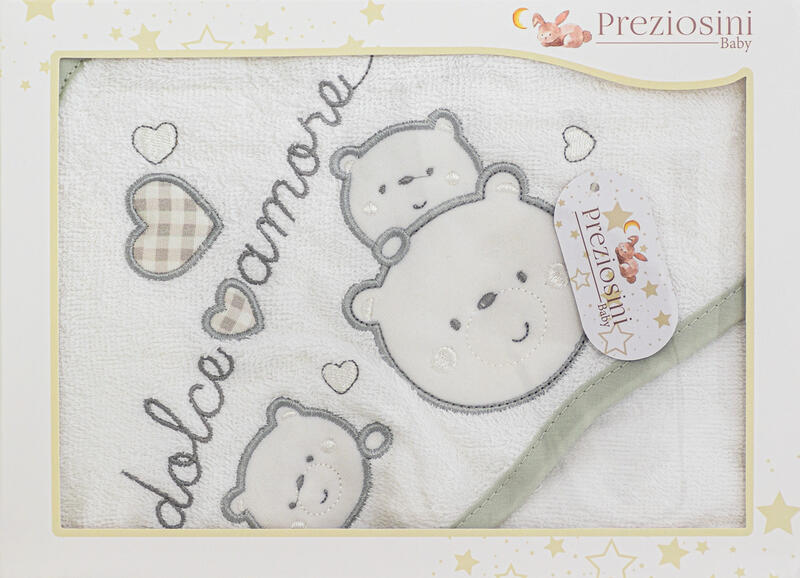 ACCAPPATOIO NEONATO TRIANGOLO RICAMATO PREZIOSINI