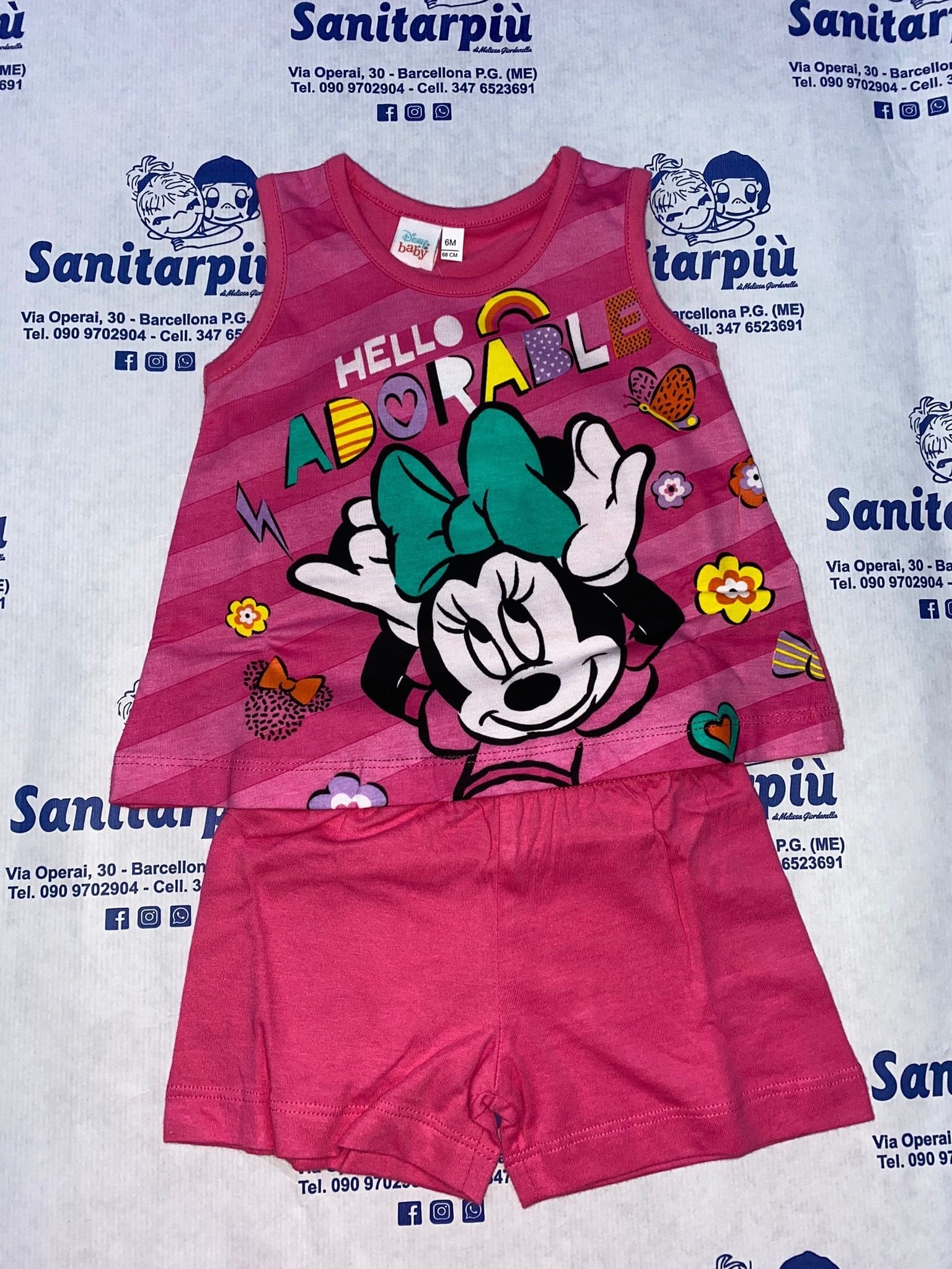 COMPLETO JERSEY 2 PEZZI DISNEY MINNIE