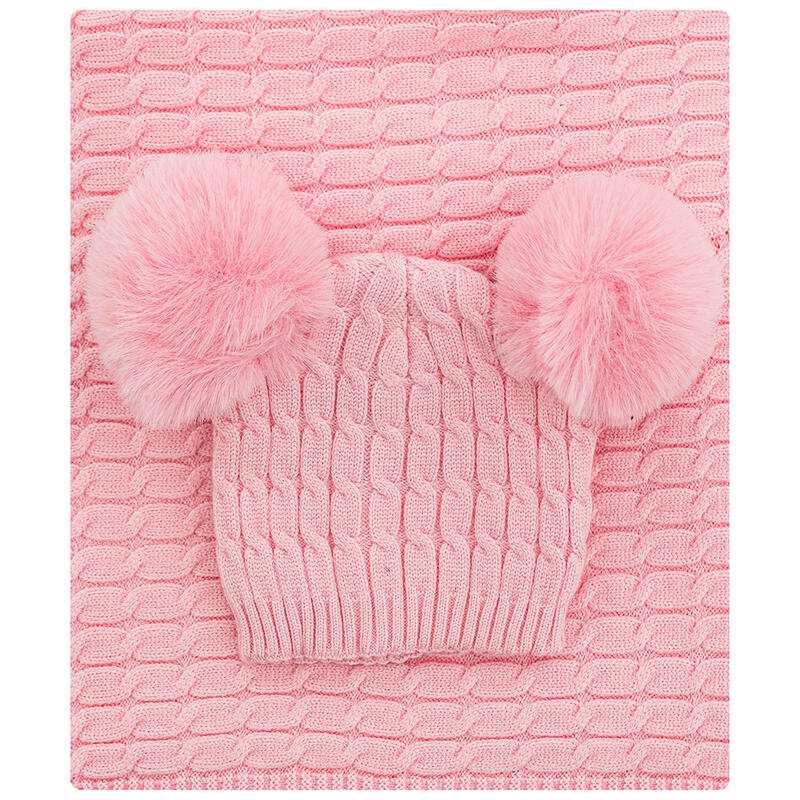 COPERTINA CULLA CULLA + CAPPELLINO PON PON BIMBA