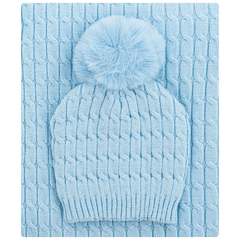 COPERTINA CULLA CULLA + CAPPELLINO PON PON BIMBO