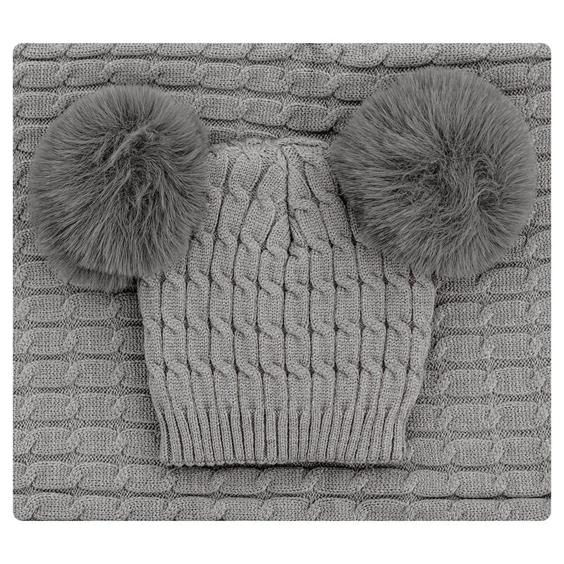 COPERTINA CULLA CULLA + CAPPELLINO PON PON BIMBA