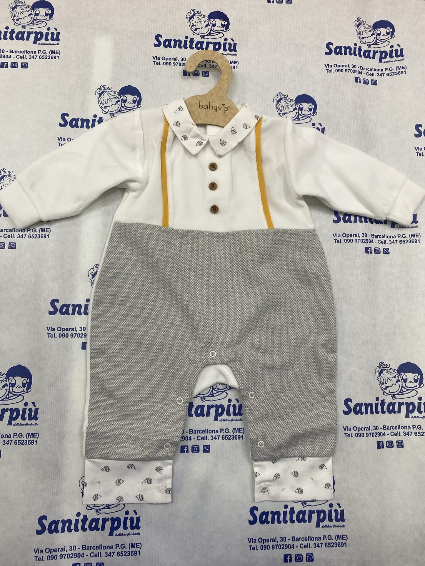 Tutina senza piedini ciniglia bimbo Babyvip 18mesi 86Cm