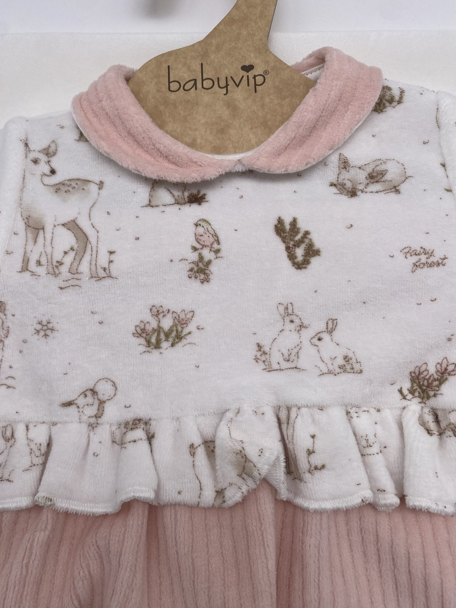 Spezzato ciniglia con stampa animali bimba Babyvip