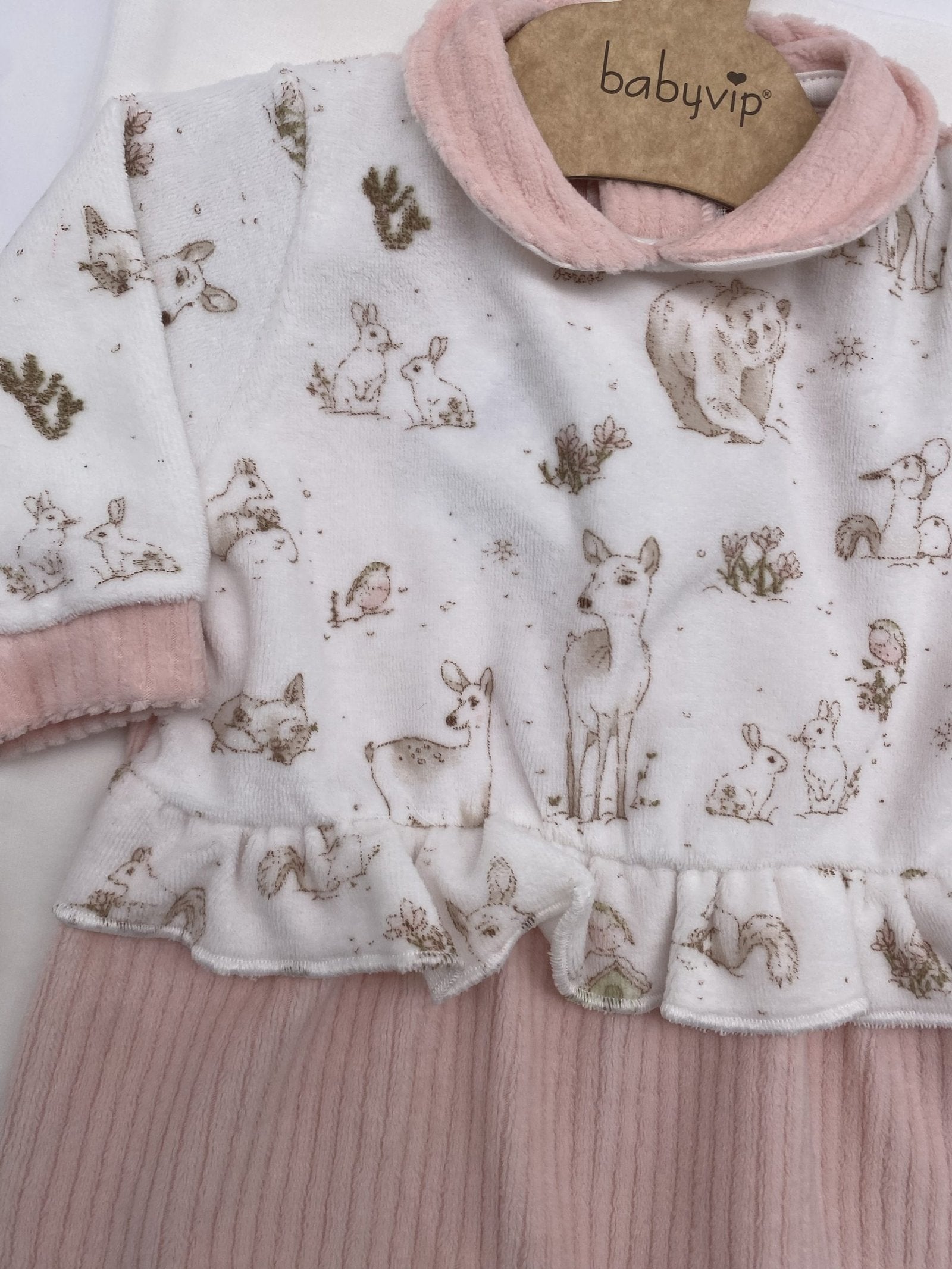 Set corredino invernale in ciniglia con stampa animali bimba Babyvip