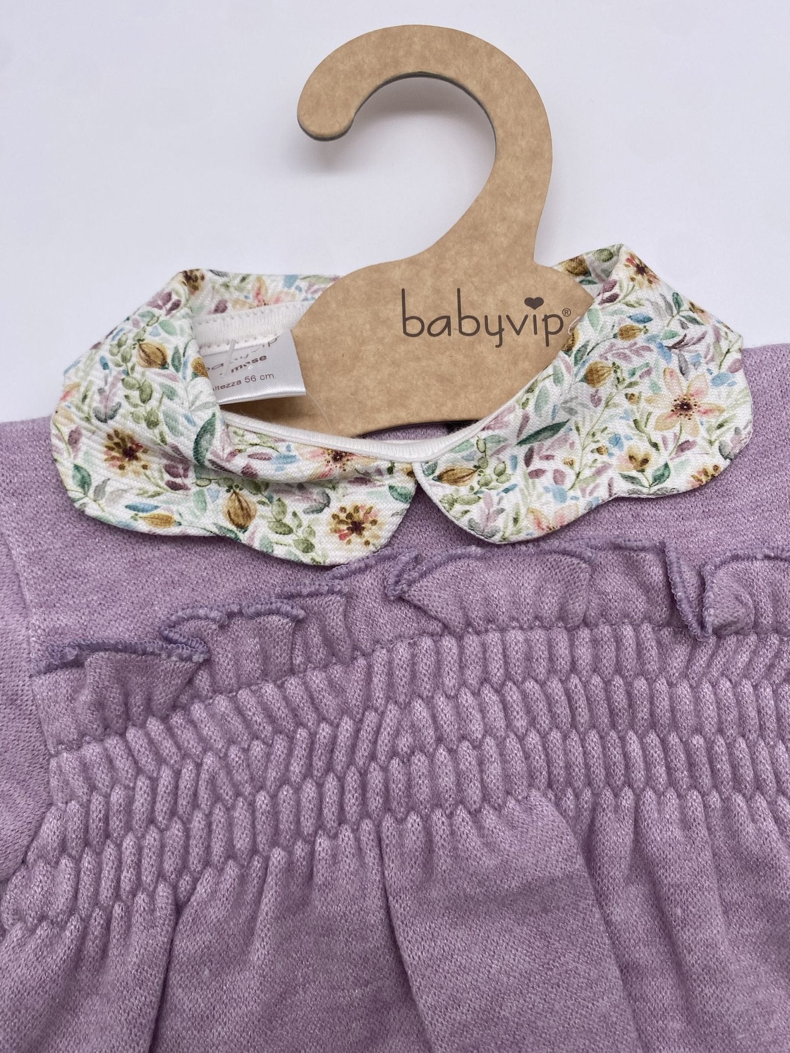 Set corredino invernale in ciniglia con motivo floreale stampato bimba Babyvip