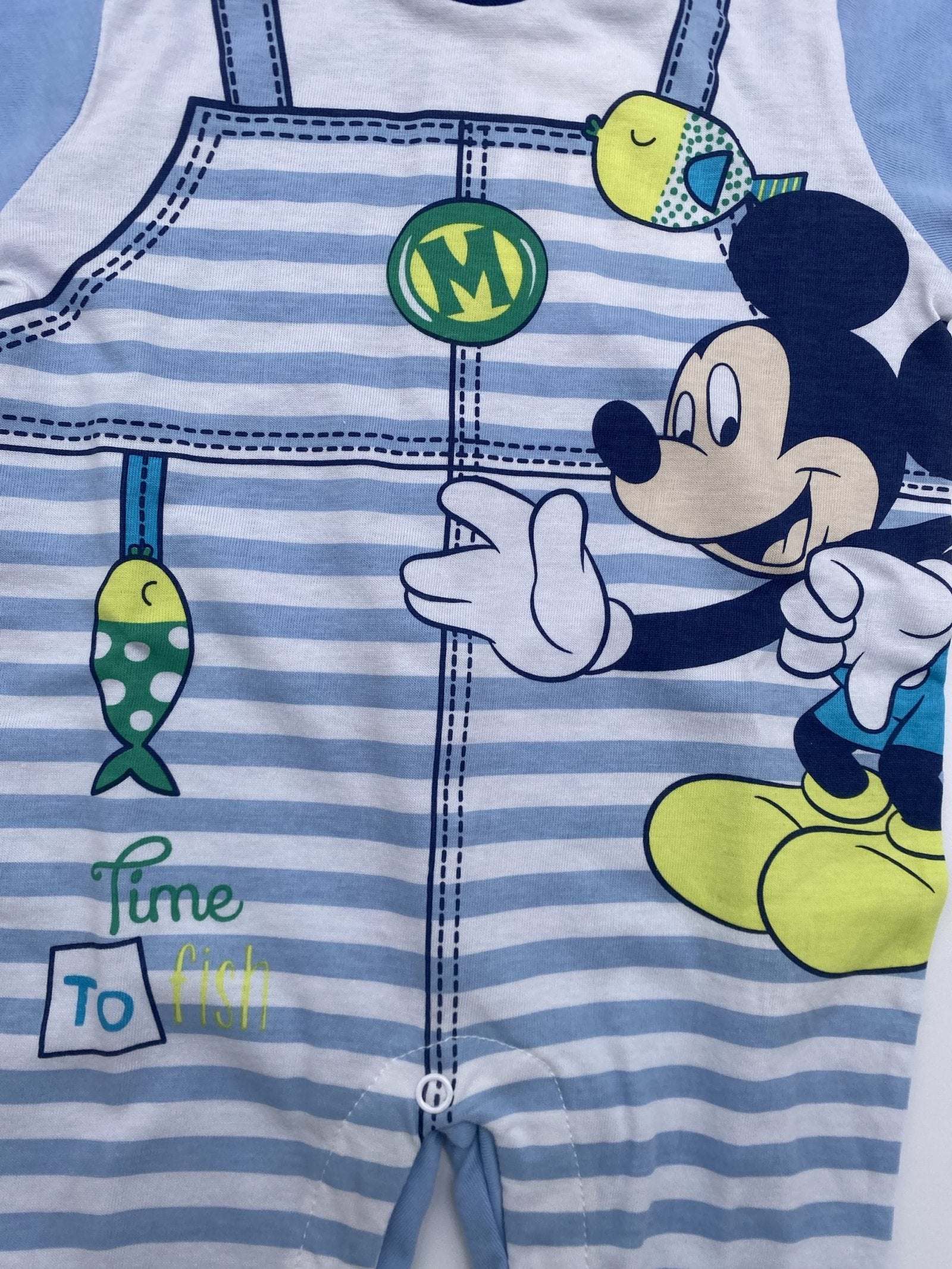 Tutina in Jersey bimbo Mickey Mouse "salopette" Disney