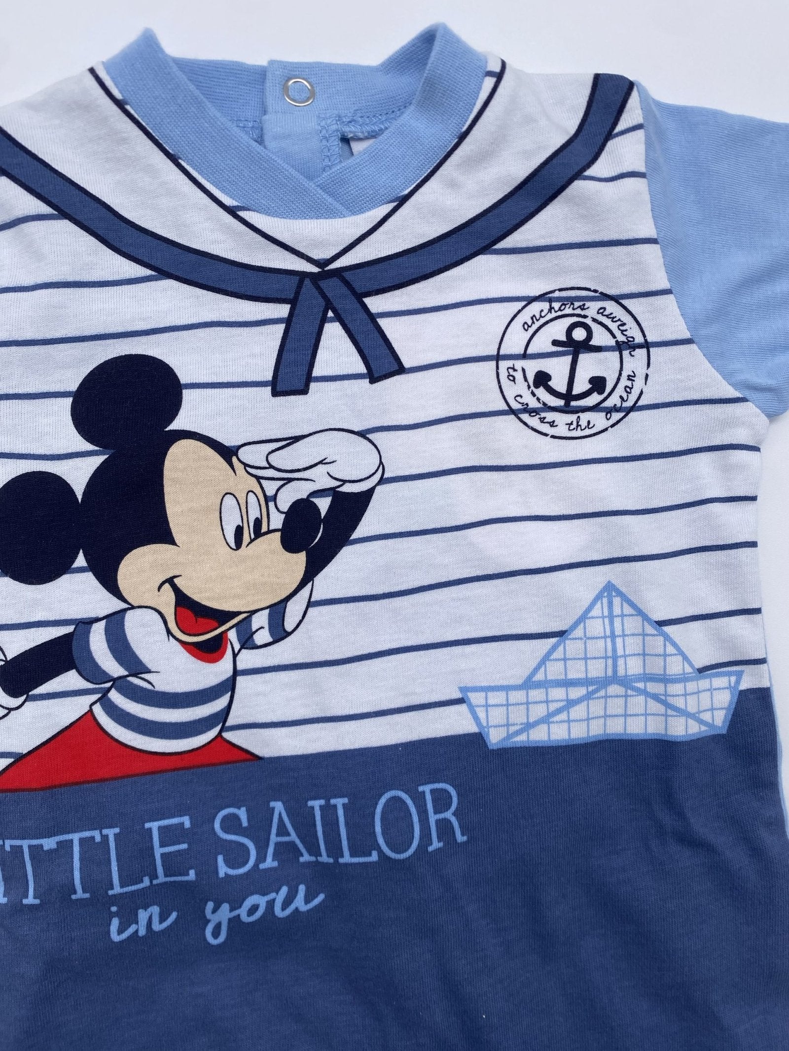 Tutina in Jersey bimbo con stampa barchetta Mickey Mouse Disney