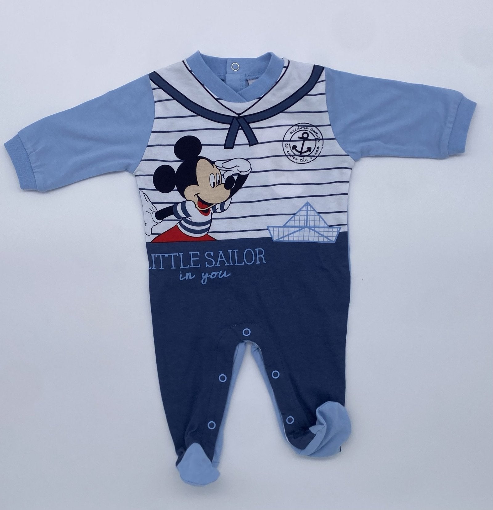 Tutina in Jersey bimbo con stampa barchetta Mickey Mouse Disney