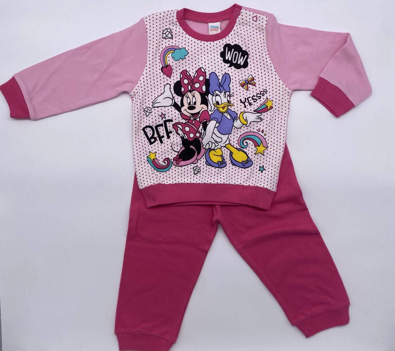 Pigiama caldo cotone bimba Disney Minnie