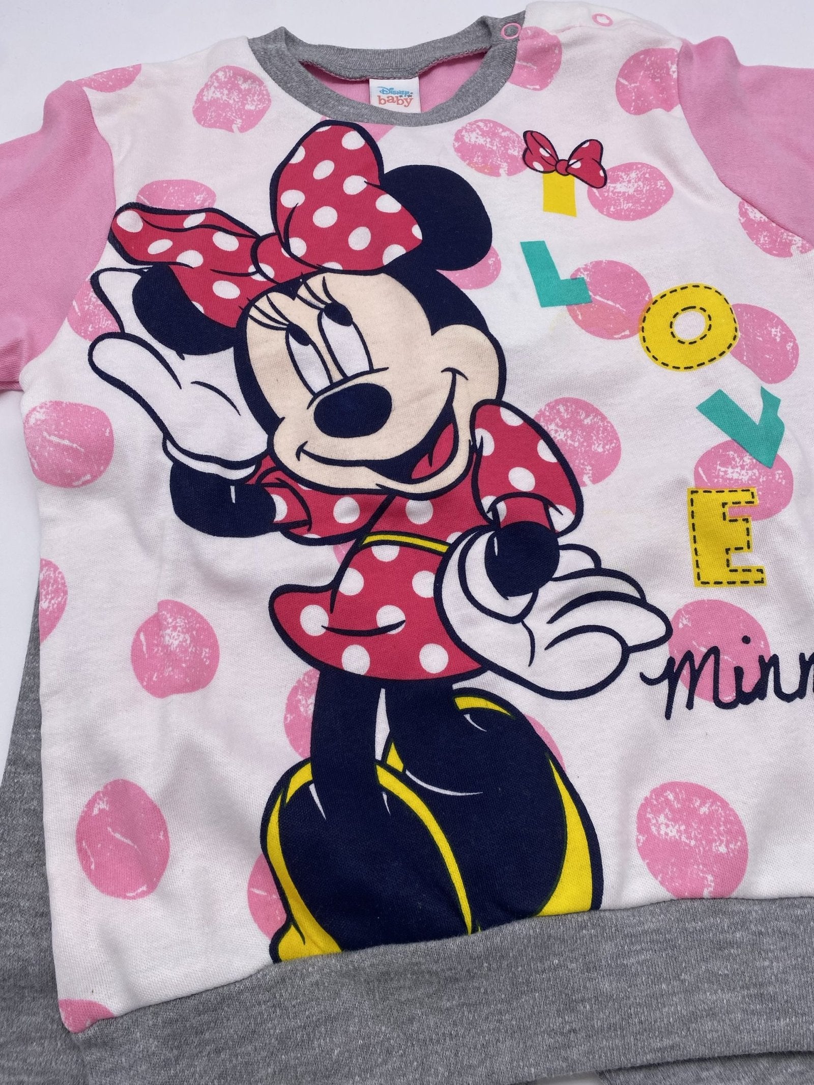 Pigiama caldo cotone femminuccia Minnie Disney