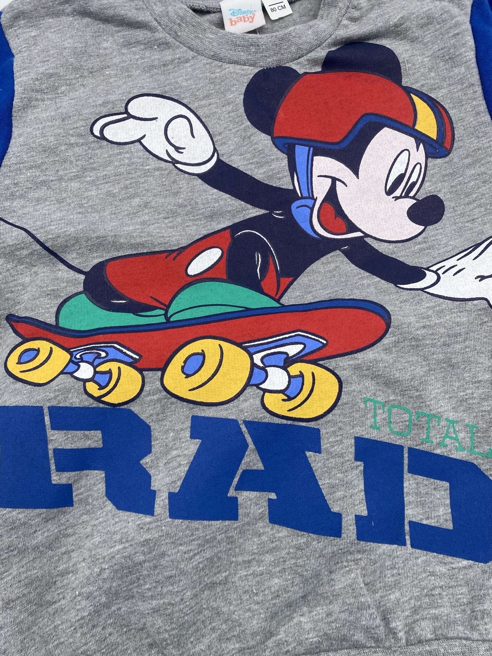 Pigiama caldo cotone maschietto Topolino skate Disney