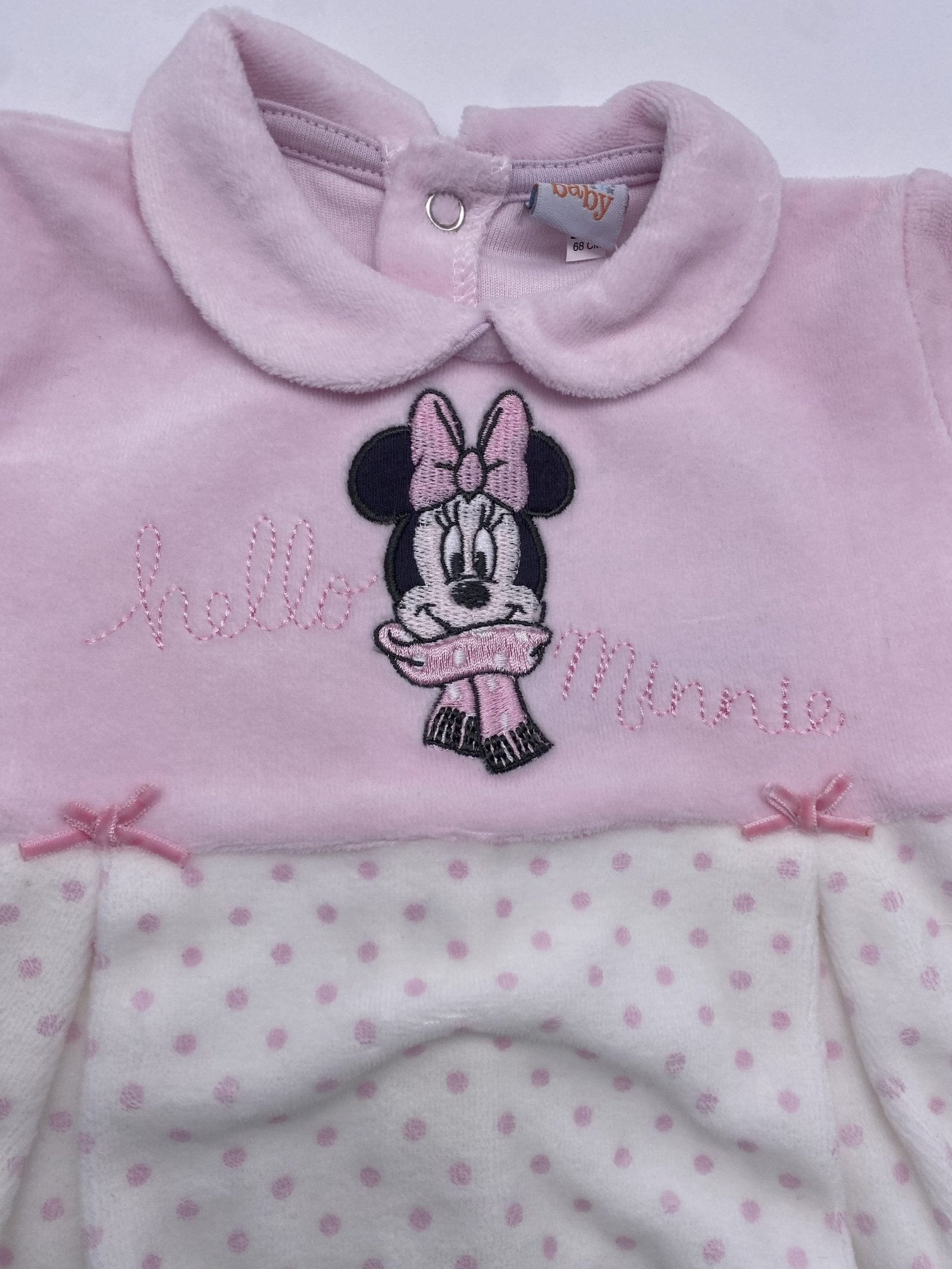 Tutina ciniglia femminuccia con cucitura Minnie Disney