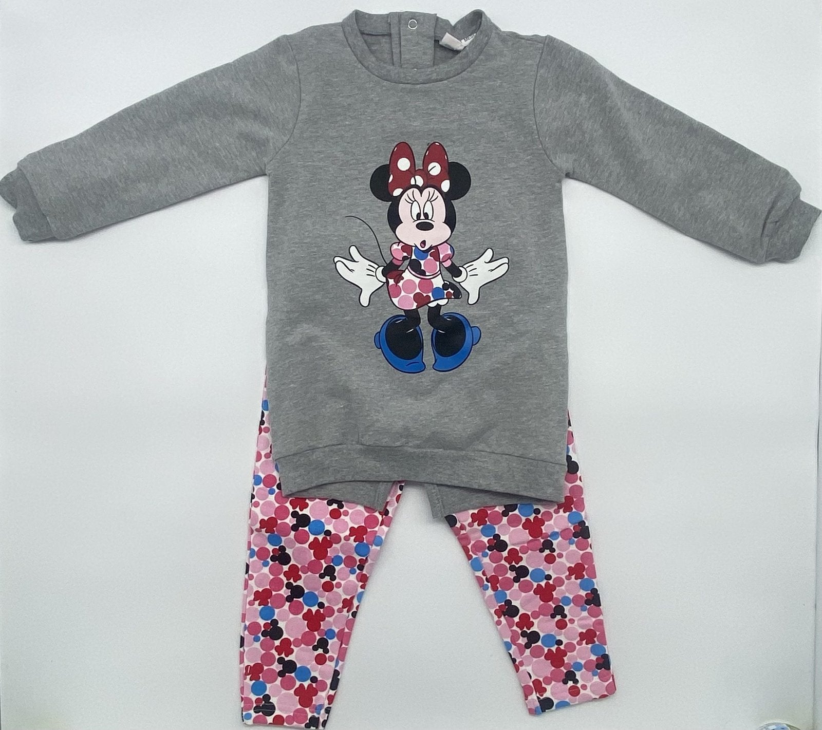 Completo due pezzi felpa femminuccia Minnie disney