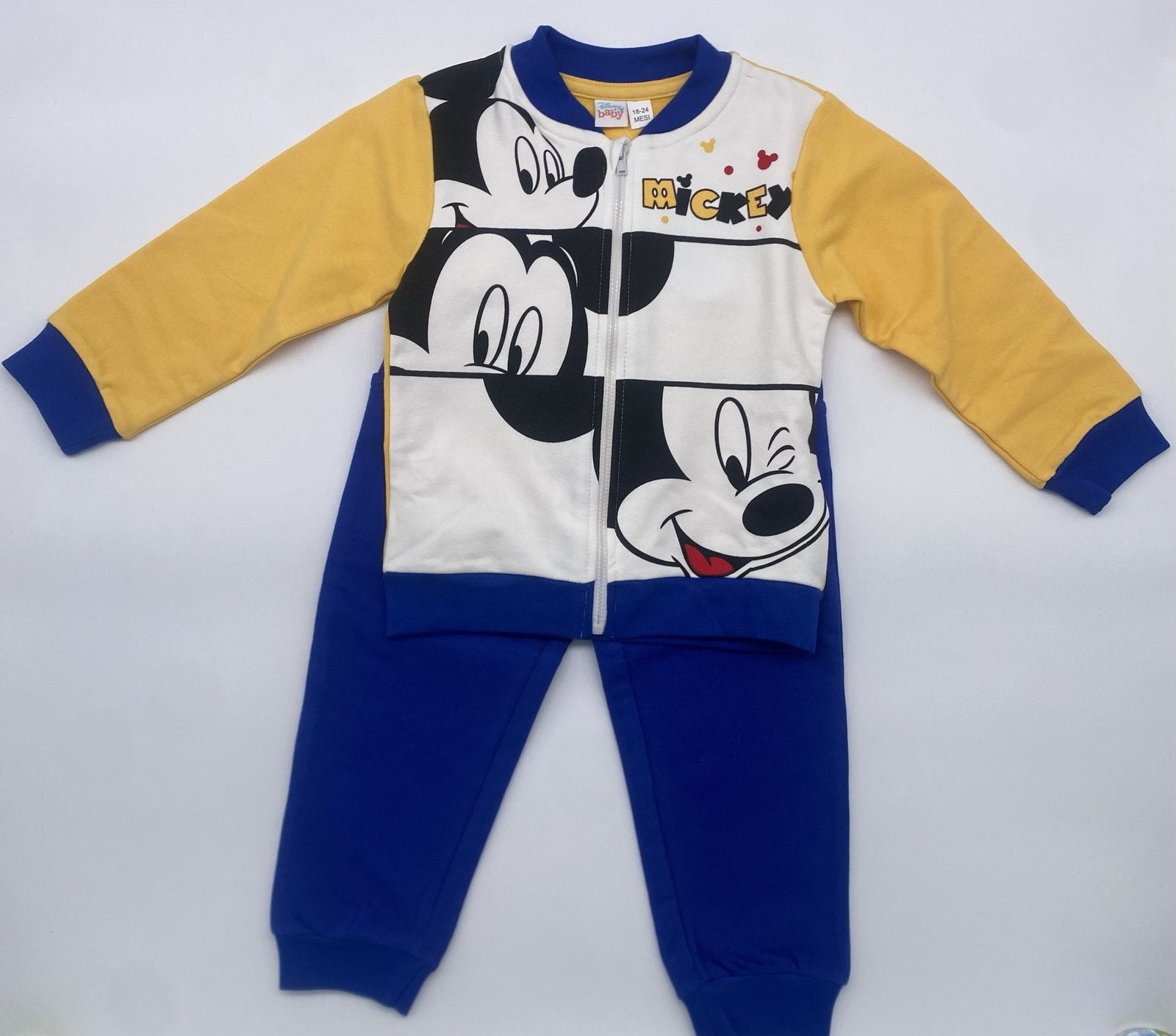 Completo felpa due pezzi maschietto Topolino disney