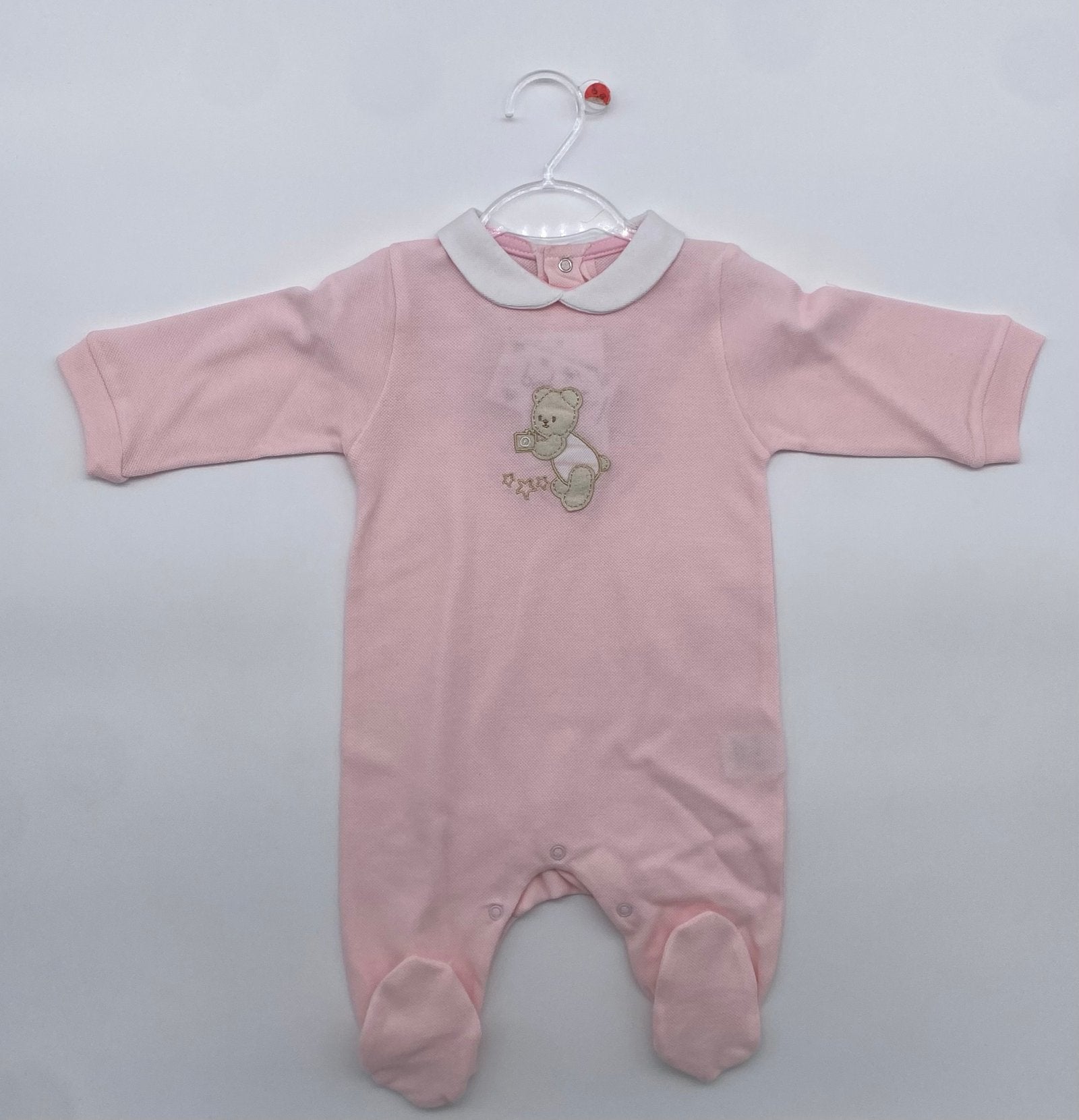 Tutina cotone femminuccia con orsetti ricamati Babyvip