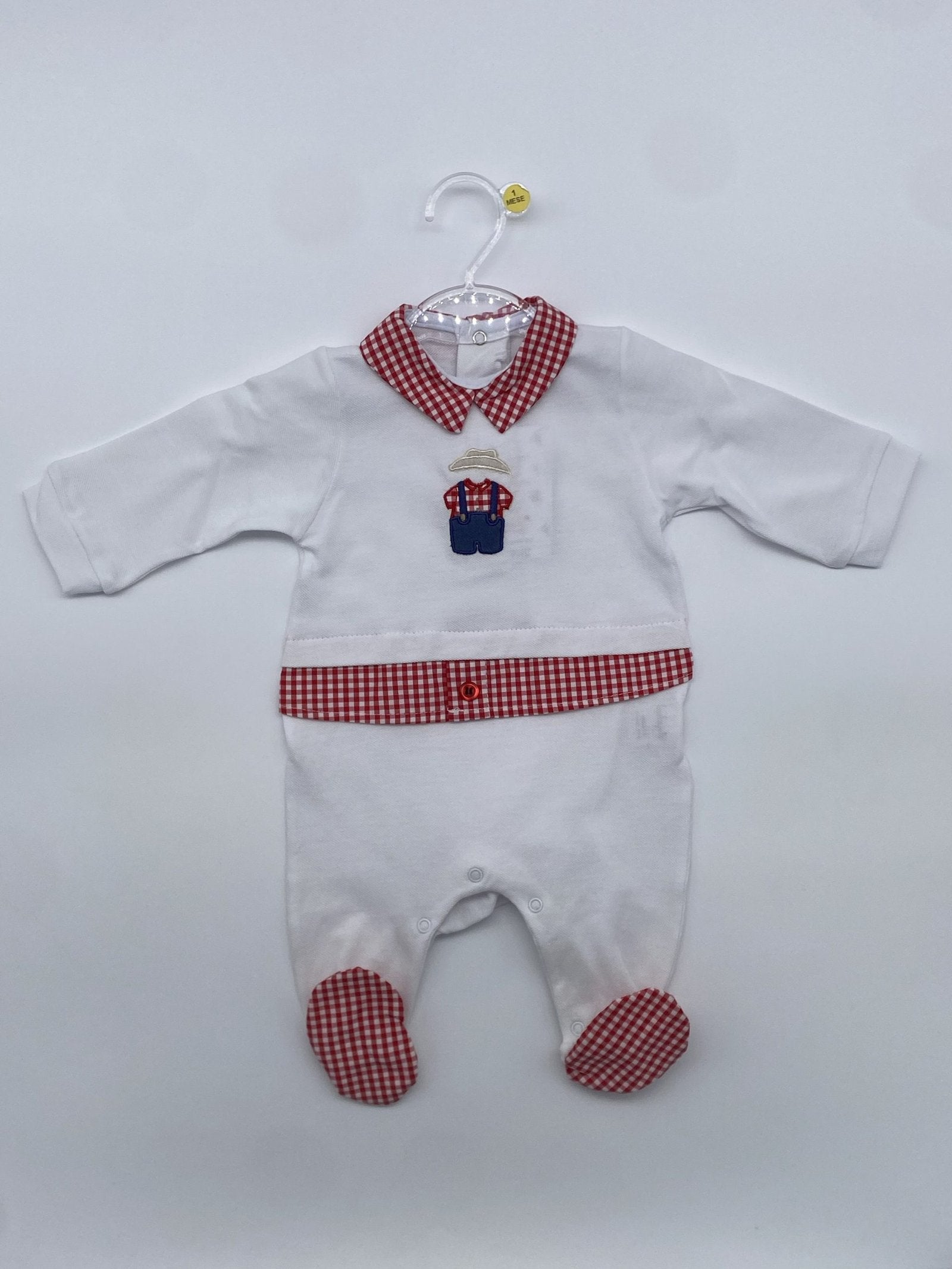 Tutina in cotone maschietto con sagoma contadino Babyvip