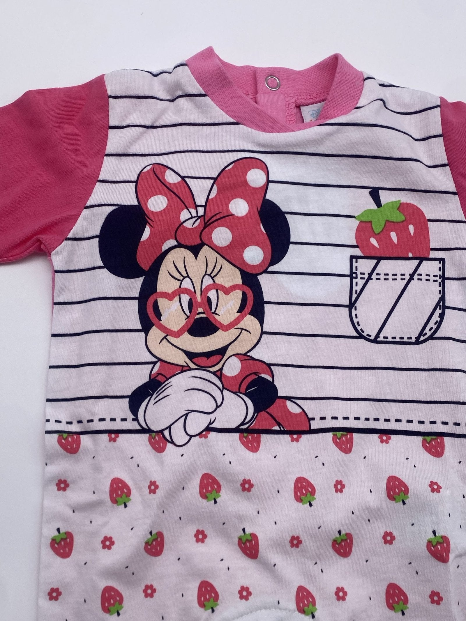 Tutina Jersey minnie disney con fragoline