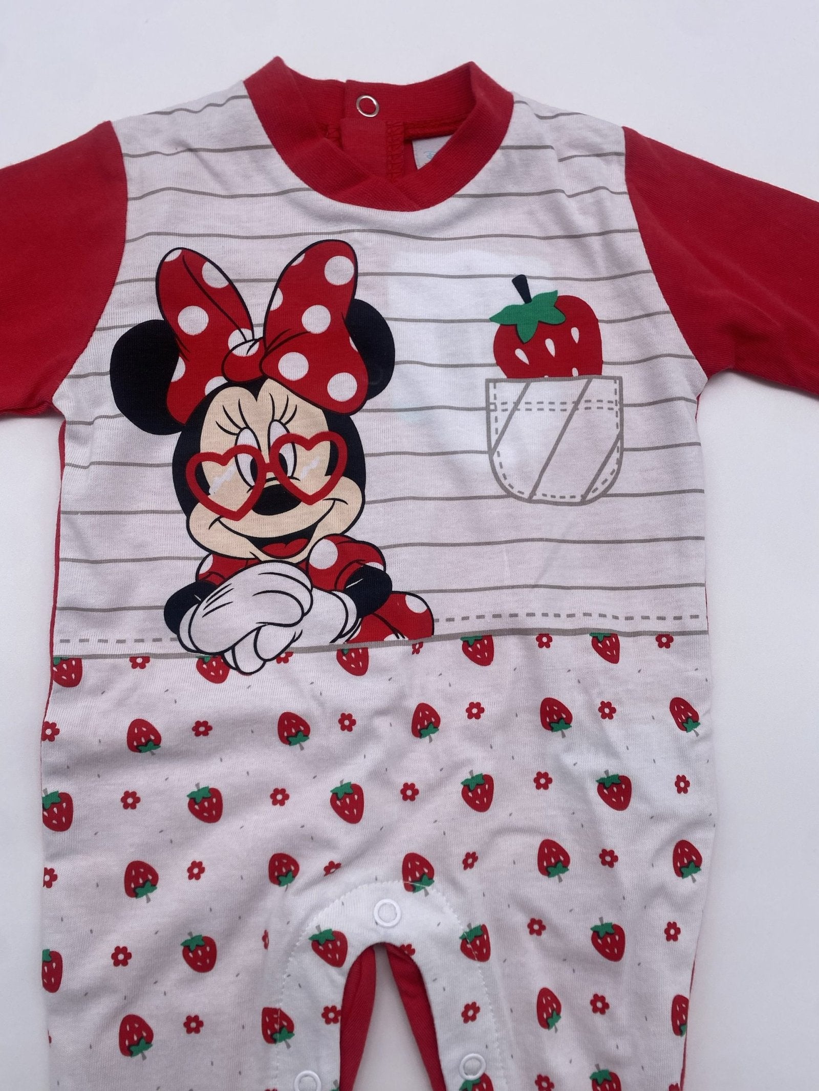 Tutina Jersey minnie disney con fragoline