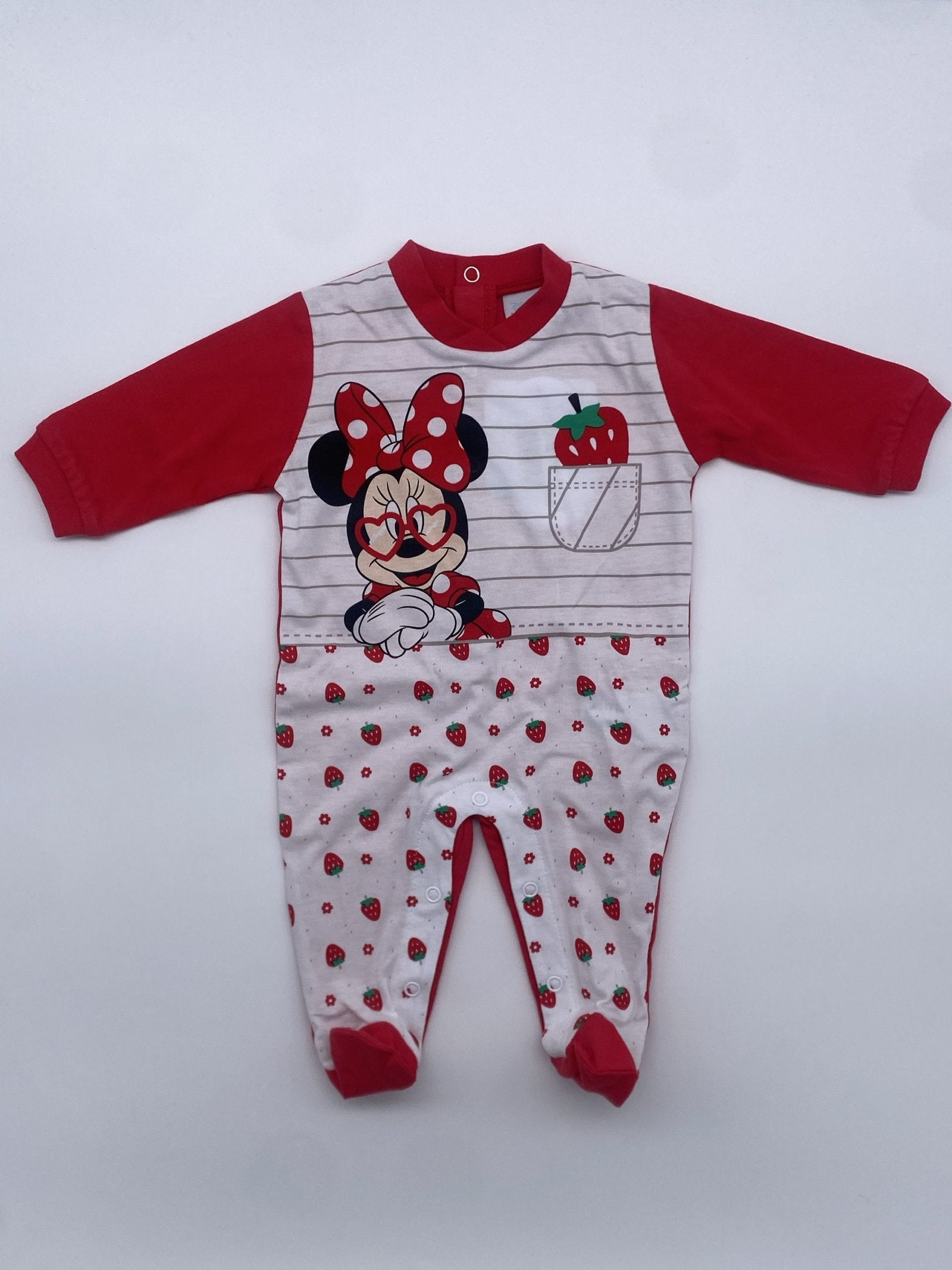 Tutina Jersey minnie disney con fragoline