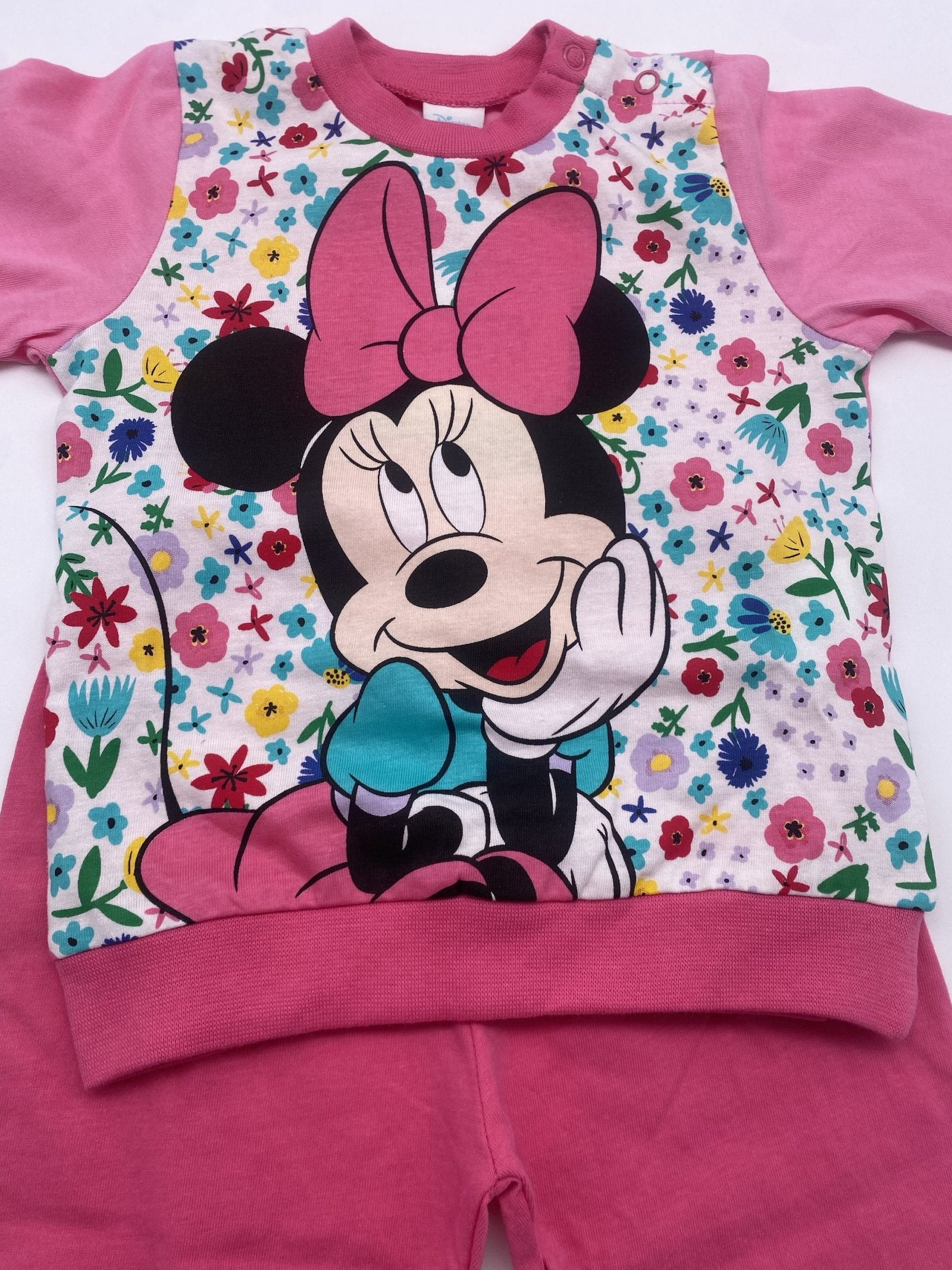 Pigiama m/l jersey disney minnie con fiori