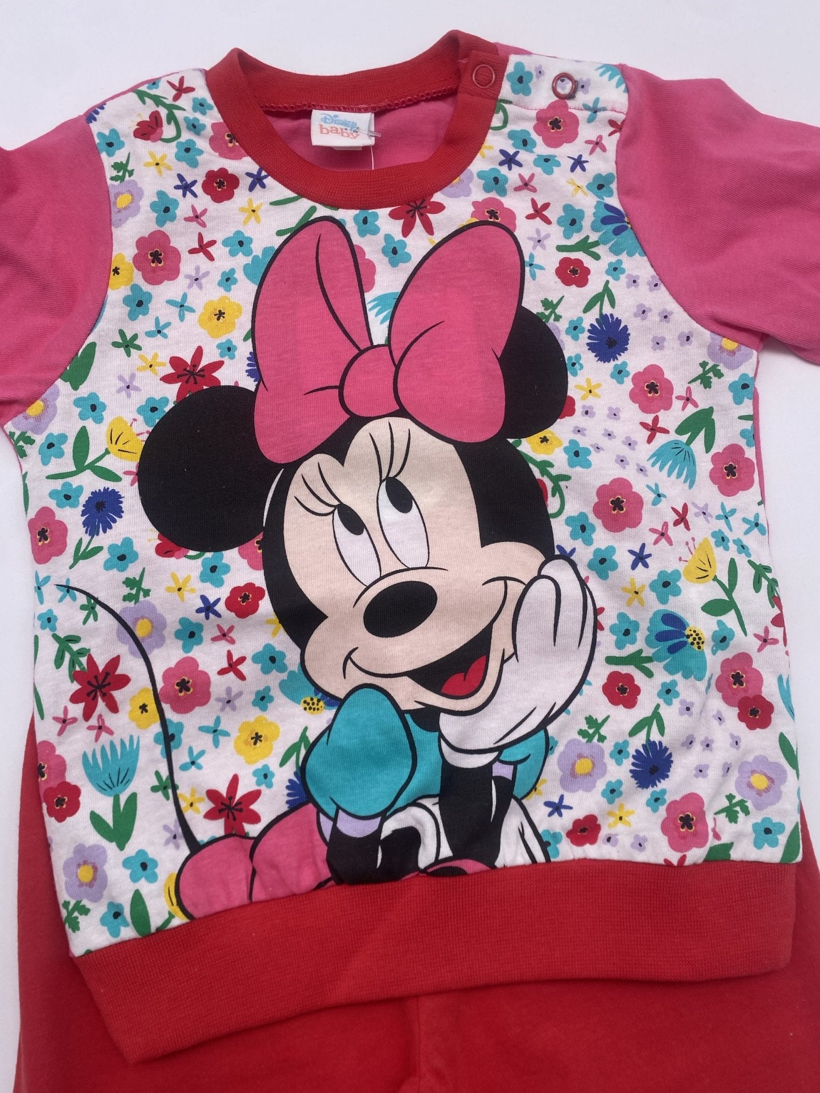 Pigiama m/l jersey disney minnie con fiori