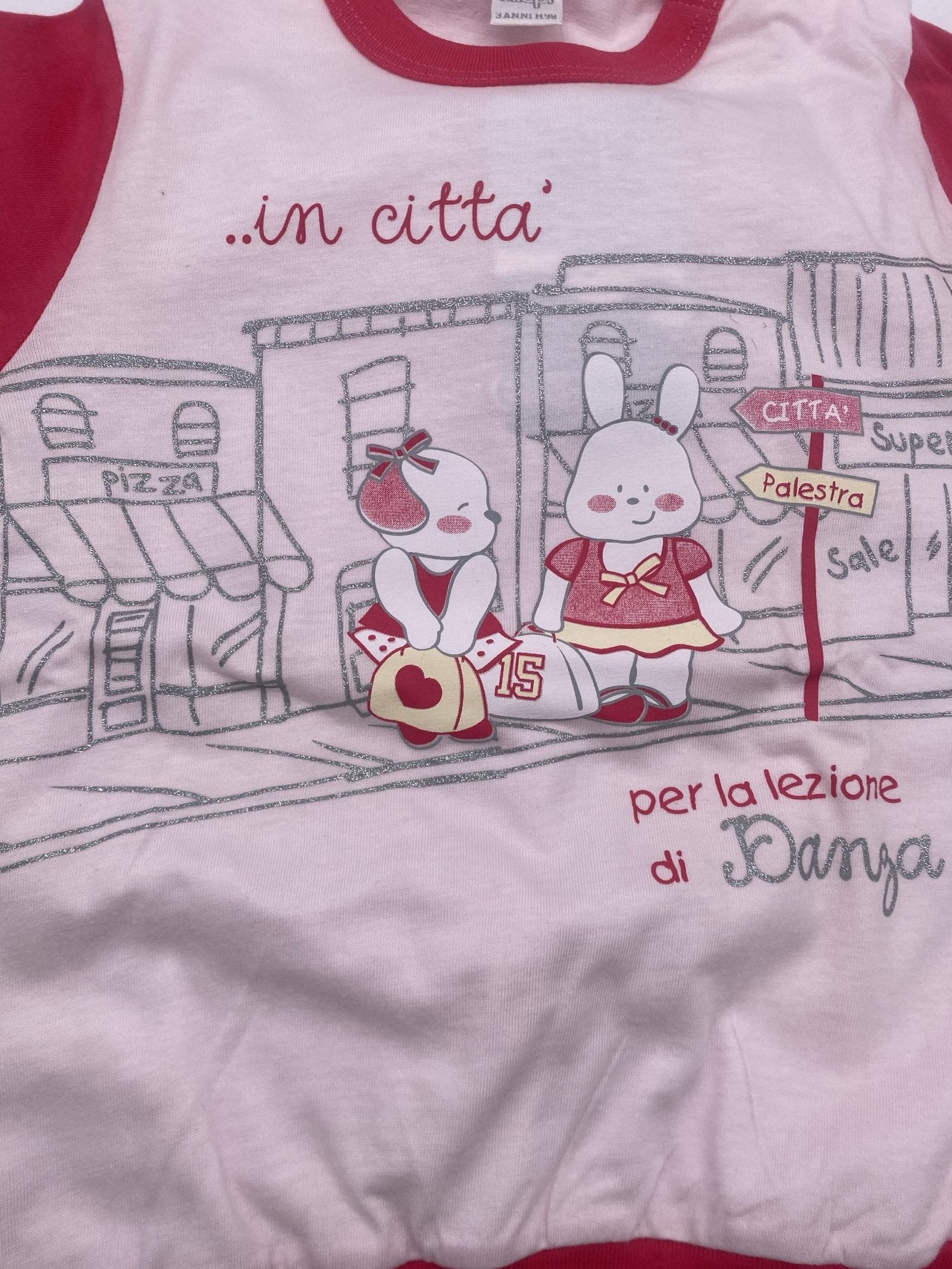 Pigiama jersey femminuccia con stampa Ellepi