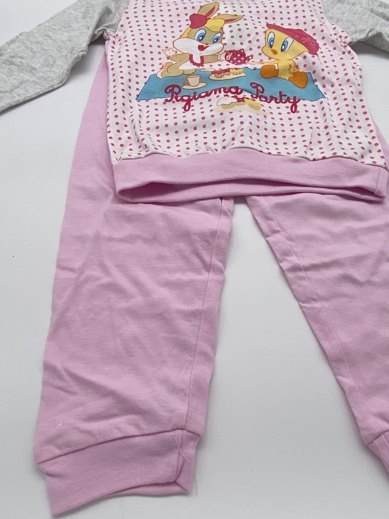 Pigiamino m/l disney femminuccia pois