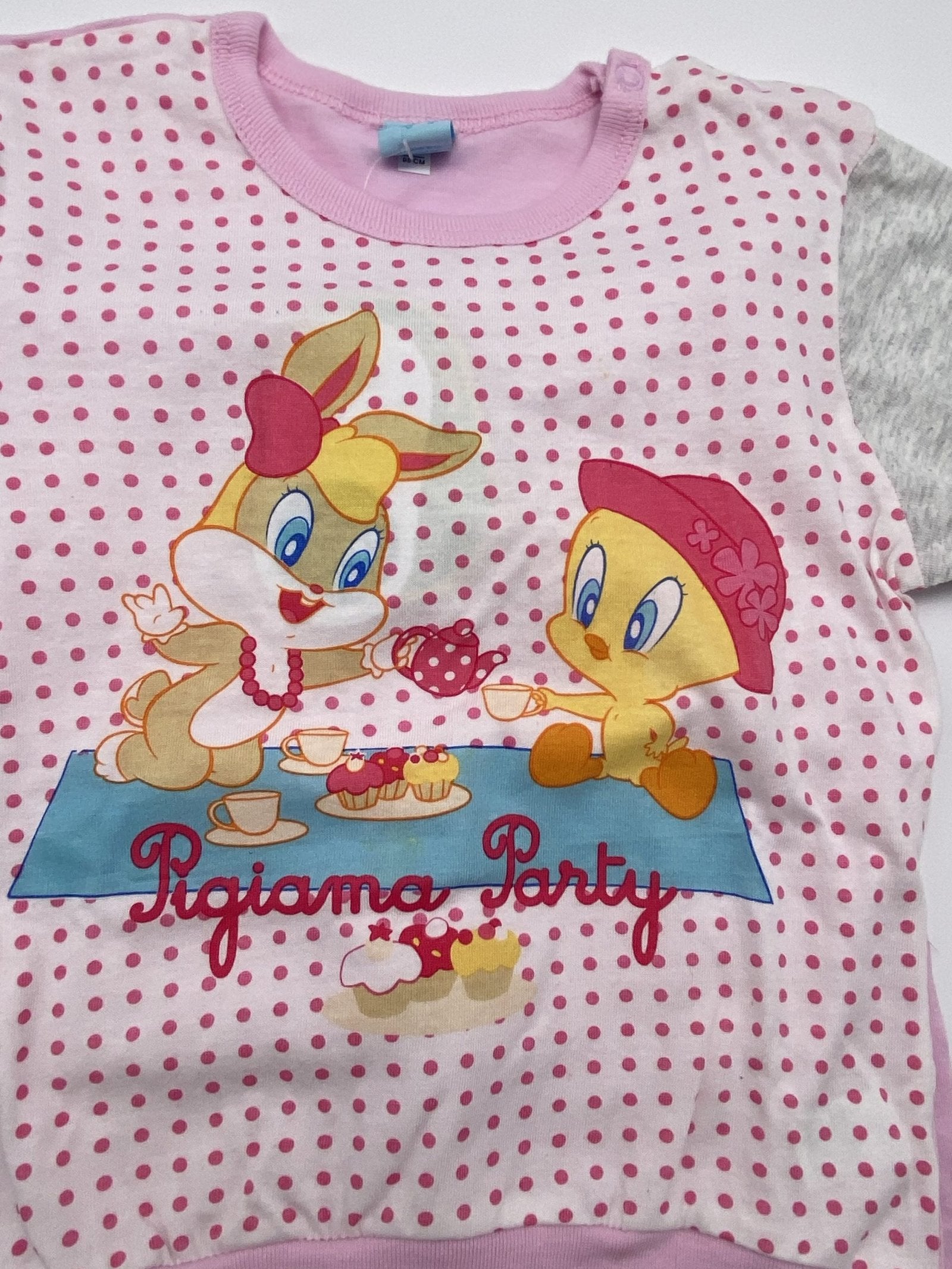 Pigiamino m/l disney femminuccia pois