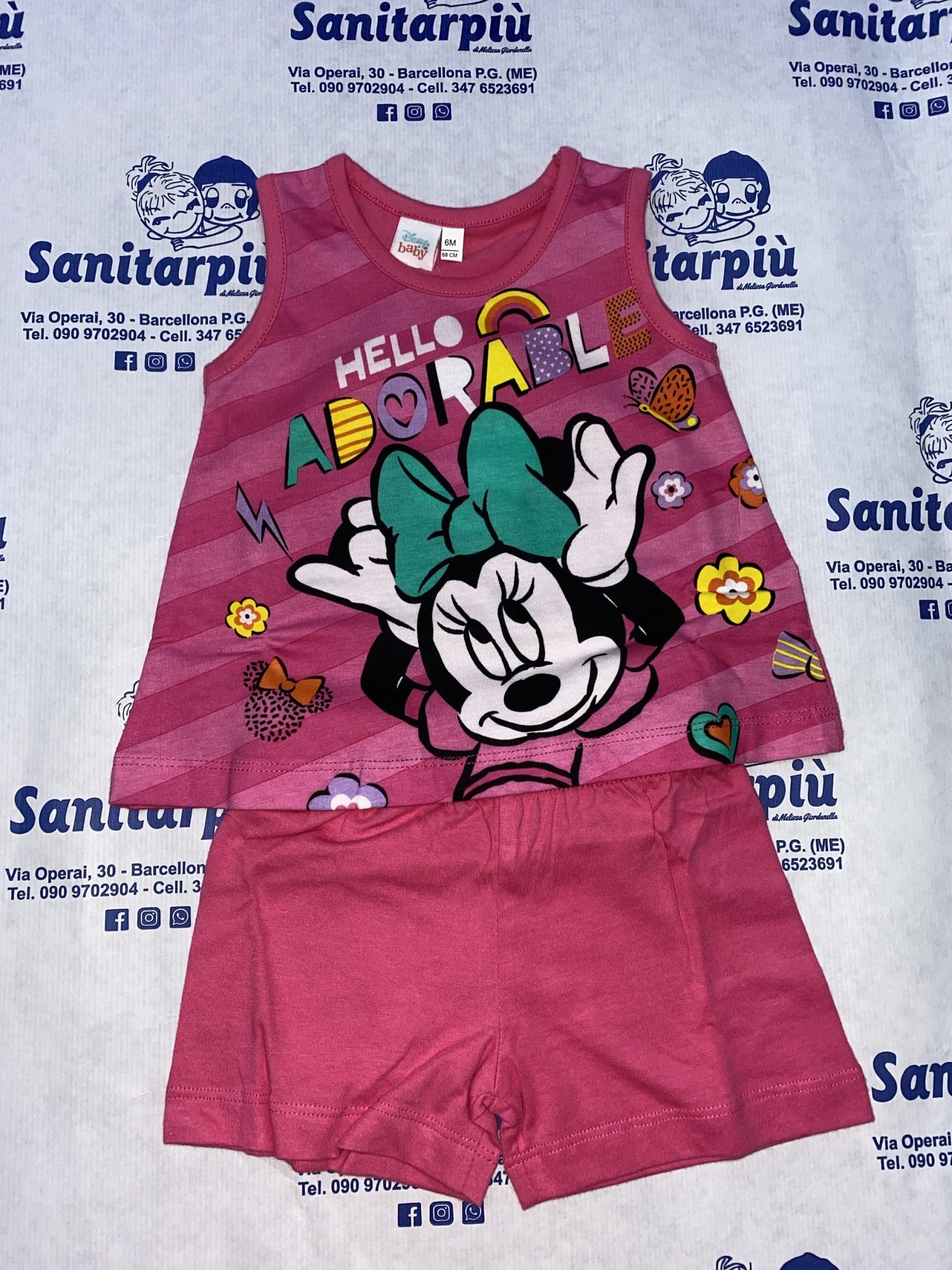 COMPLETO JERSEY 2 PEZZI DISNEY MINNIE