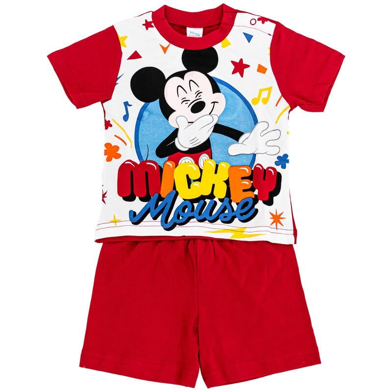 PIGIAMA NEONATO COTONE MANICA CORTA MICKEY